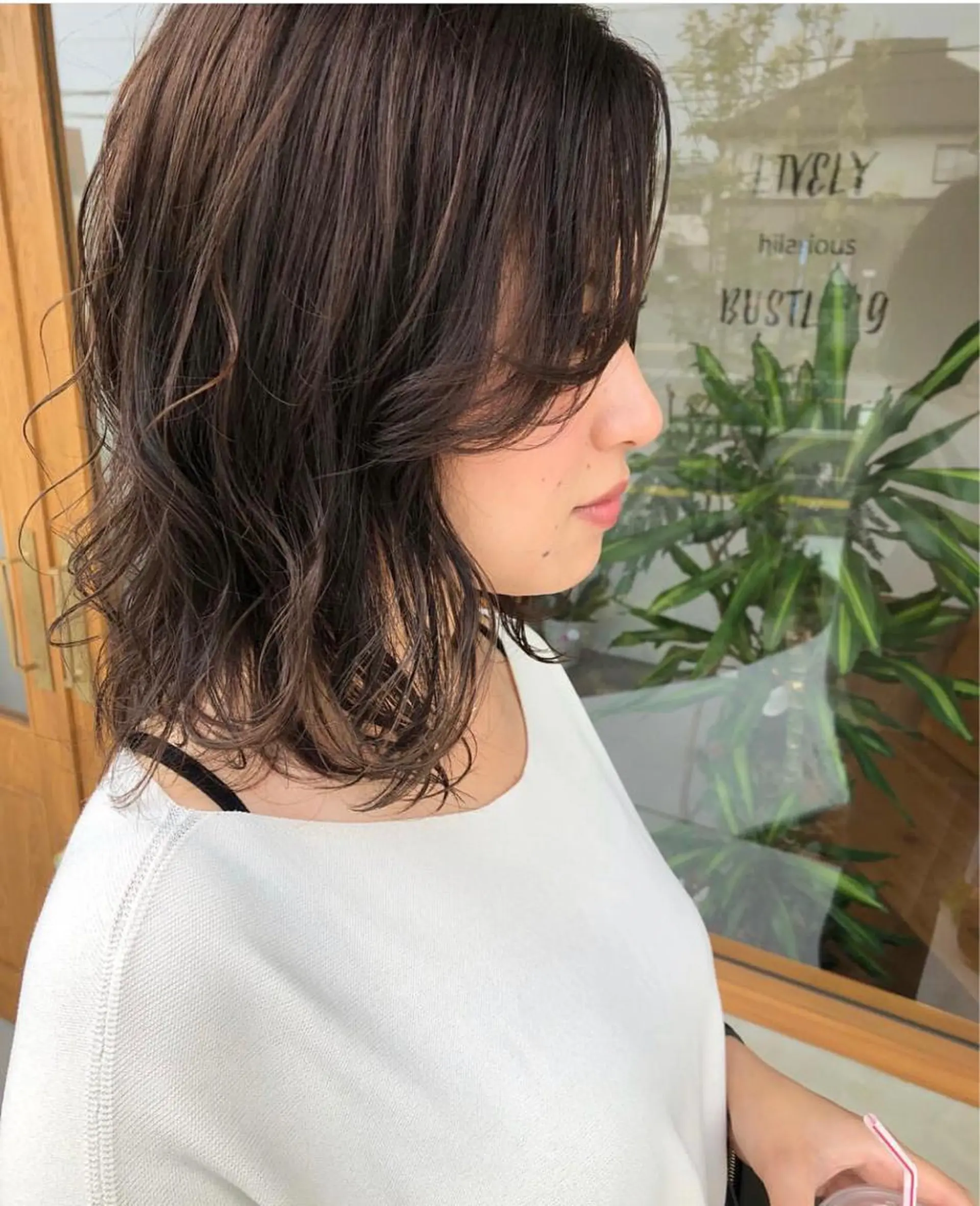 ミディアム カラー ヘアアレンジ glad hairのヘアスタイル