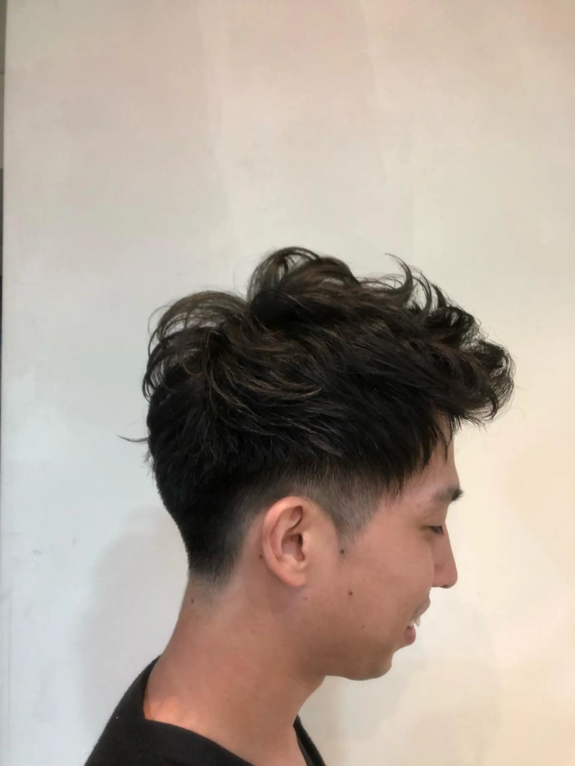 ショート パーマ メンズ アップバング メンズパーマ アイビーライン武蔵小杉所属・💟アイリスト 💟のマツエク・マツパデザイン
