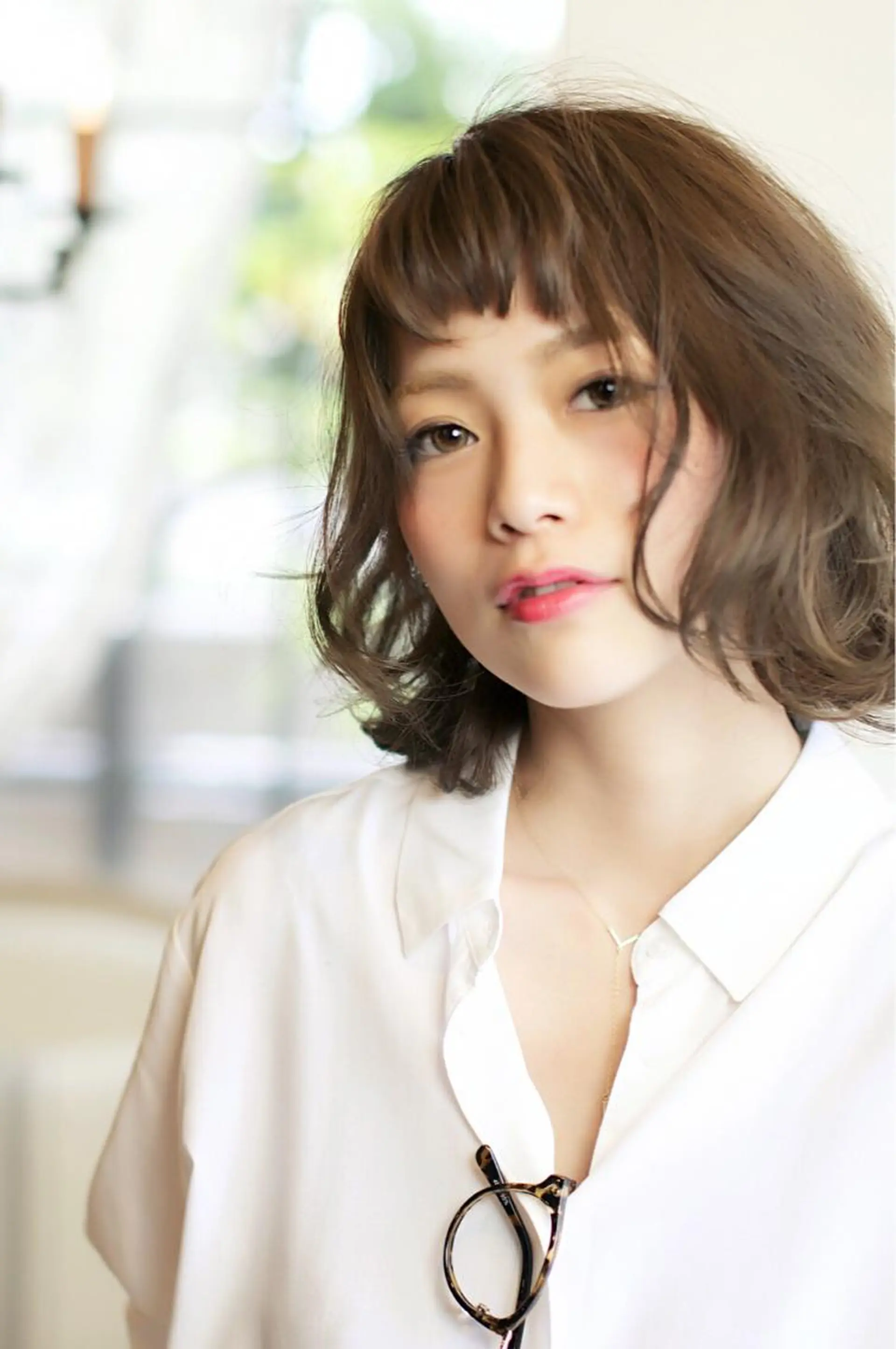 ショート ミディアム ボブ ショートヘア 外ハネヘア Euphoria 【ユーフォリア】のヘアスタイル