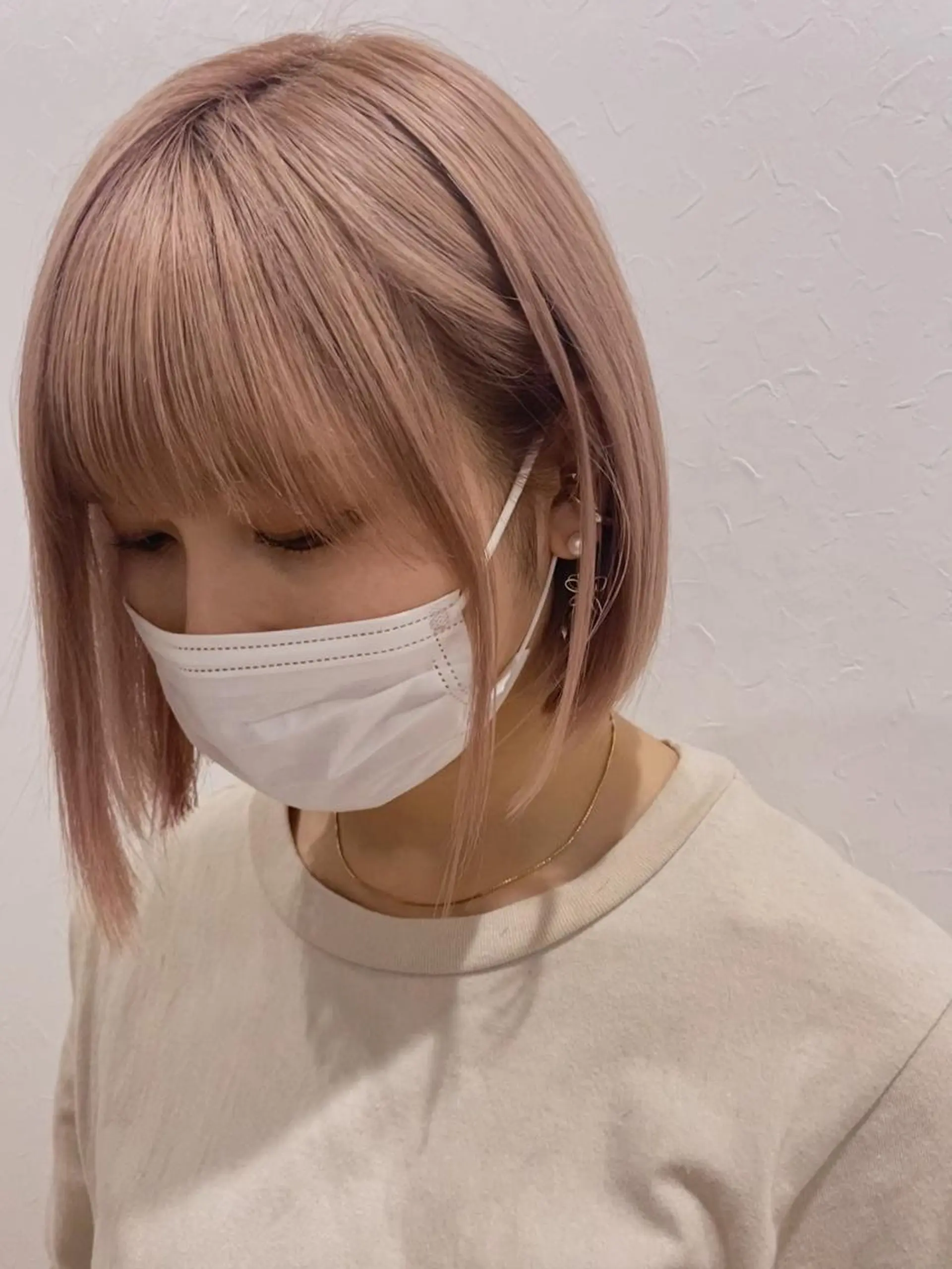 ショート ヘアアレンジ ボブ 🧡梅田ハイトーン カラー🧡runaのヘアスタイル