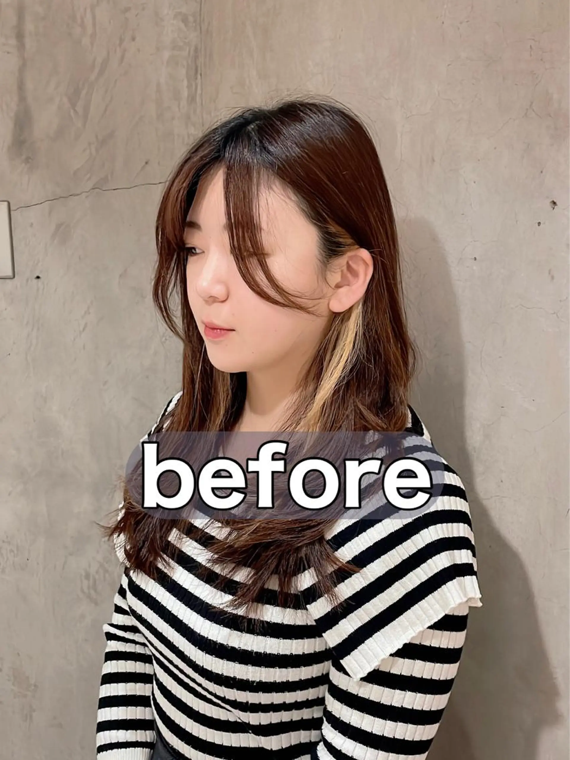 ロング 🌹ハッシュカット、 レイヤー韓国ヘア🌹のヘアスタイル