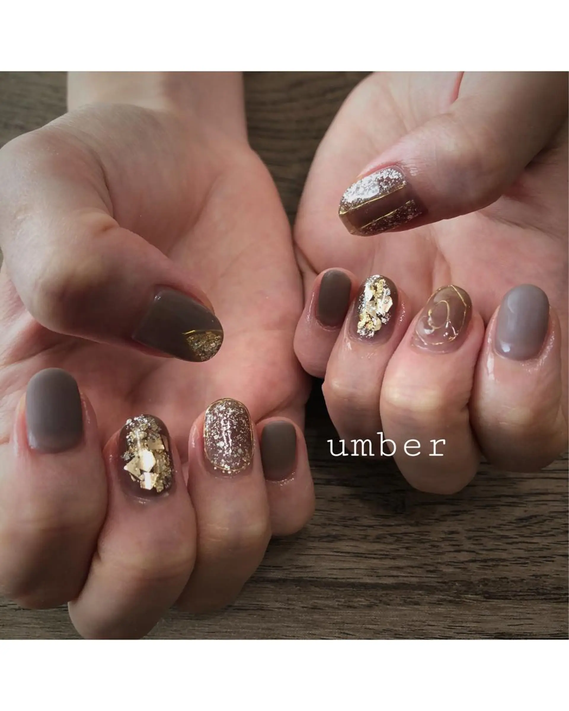 ネイル クリアネイル フットネイル フレンチネイル グラデーション キラキラネイル ハンドネイル umber 三茶1分のネイルデザイン