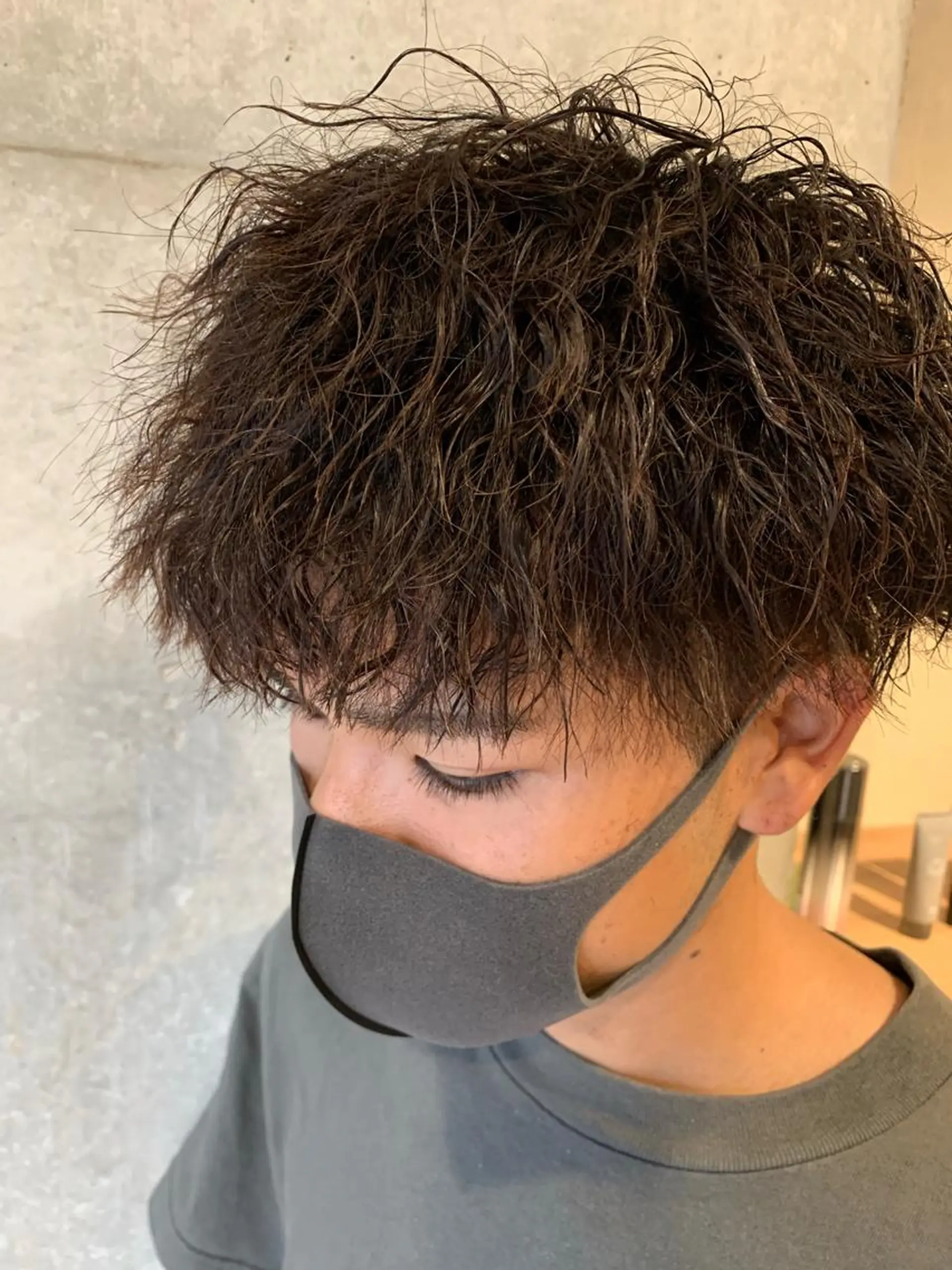 パーマ メンズ カット パーマ Produce with SALON VILLAGE所属・メッシュパーマ職人/ 窪田 優也/ツイスパのヘアスタイル