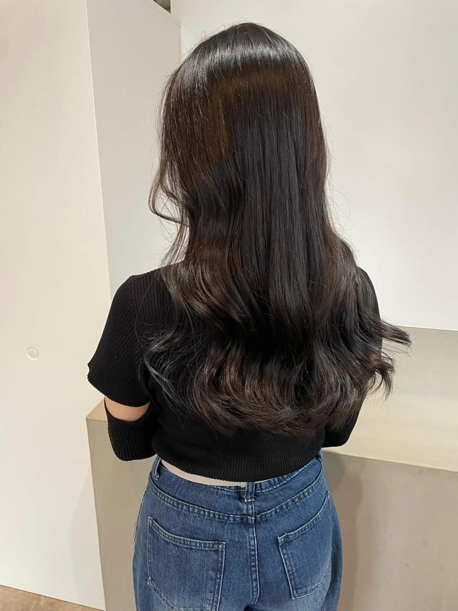 ロング カラー ブリーチ イヤリングカラー グレージュ ラベンダーカラー ブリーチなしカラー ヘアカラー 中目黒🌼 🌼ハナのヘアスタイル