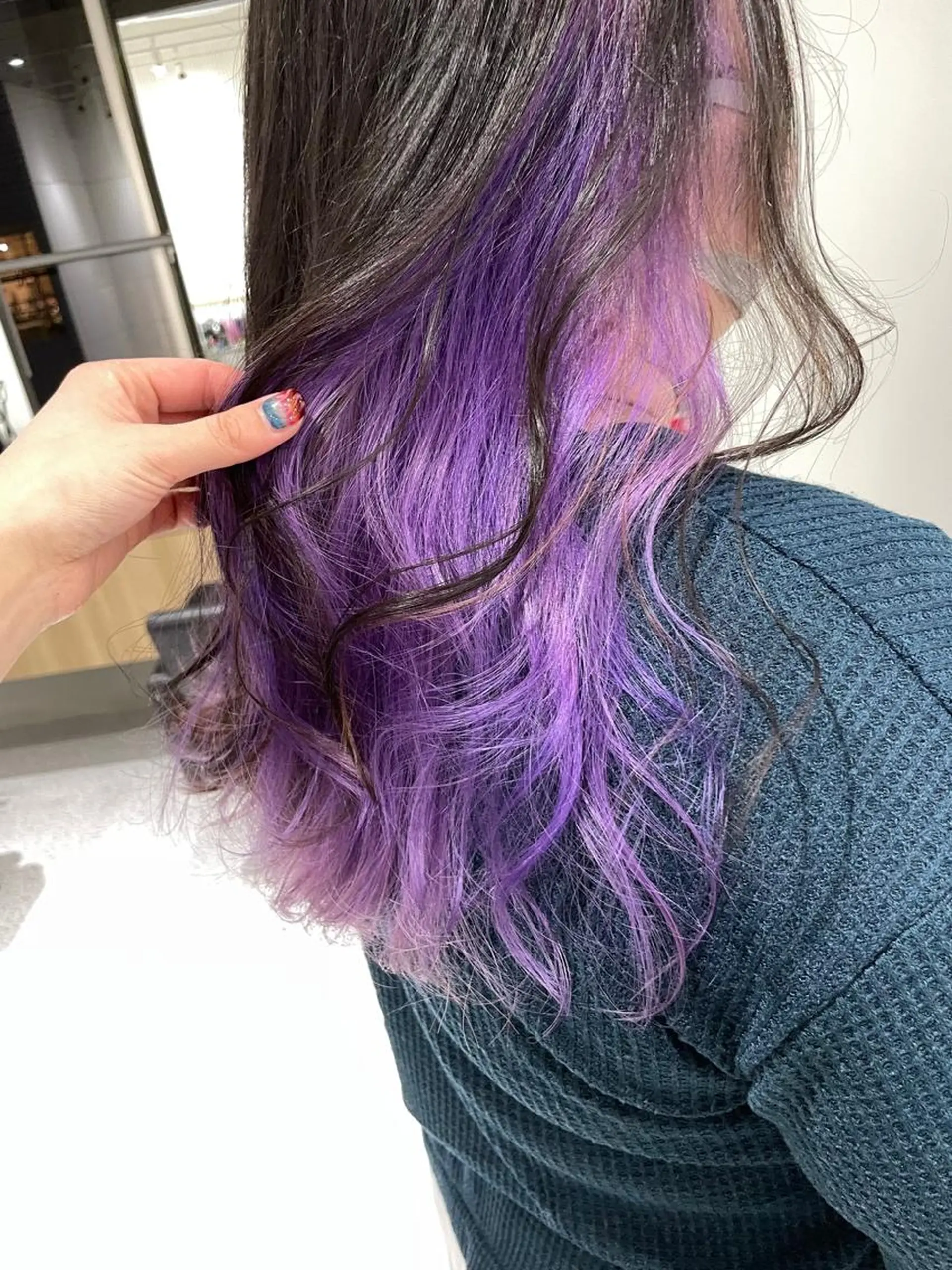 ロング カラー GO TODAY SHARE SALON 原宿本店所属・ブリーチ/ハイトーン 艶カラー/ユリナのヘアスタイル