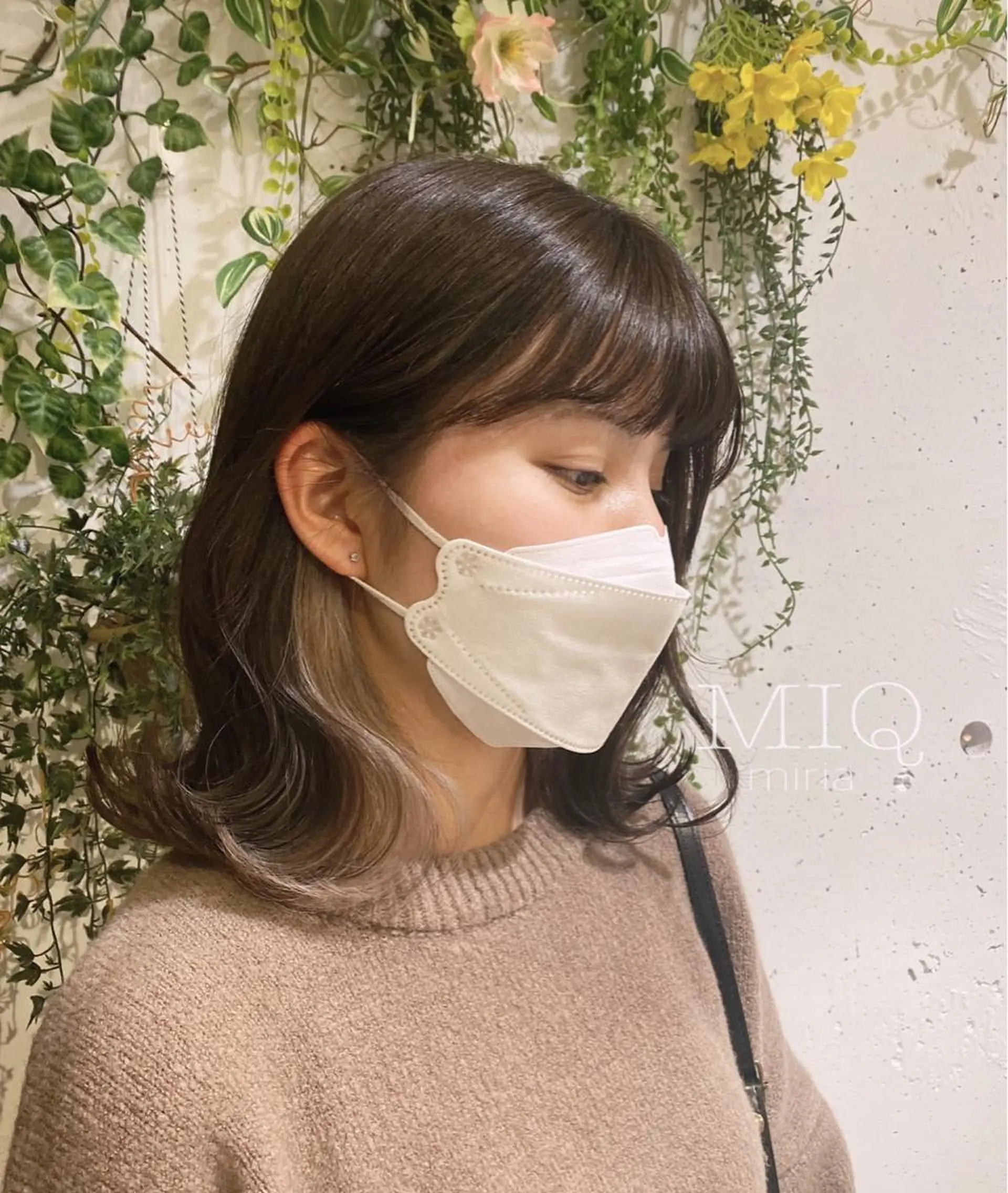 ミディアム カラー インナーカラー ヘアカラー 韓・中華美女ヘア 🇰🇷×🇨🇳のヘアスタイル