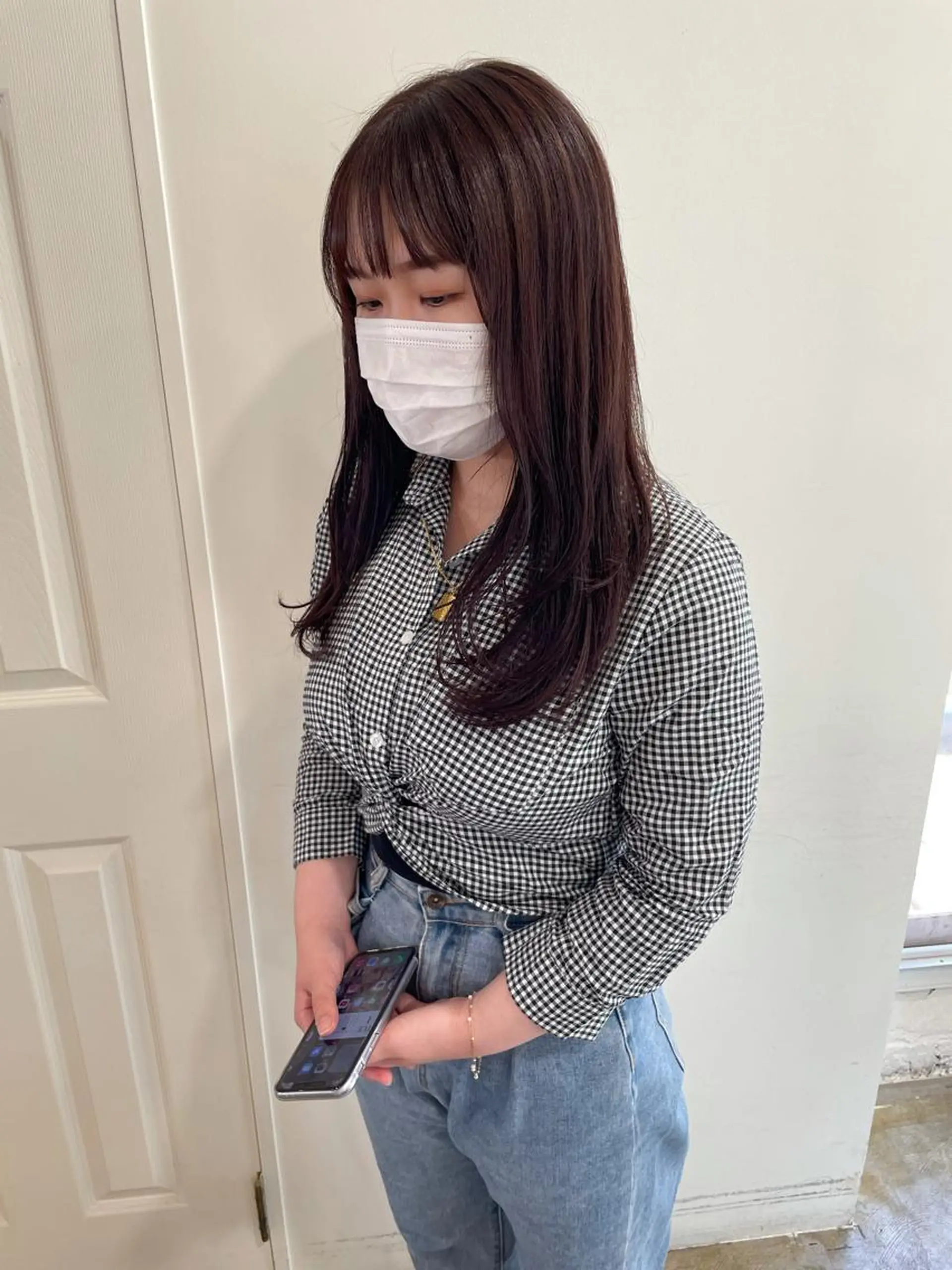 ロング カラー カット ヘアカラー トリートメント MIOベージュカラー 柔らかいカラーのヘアスタイル