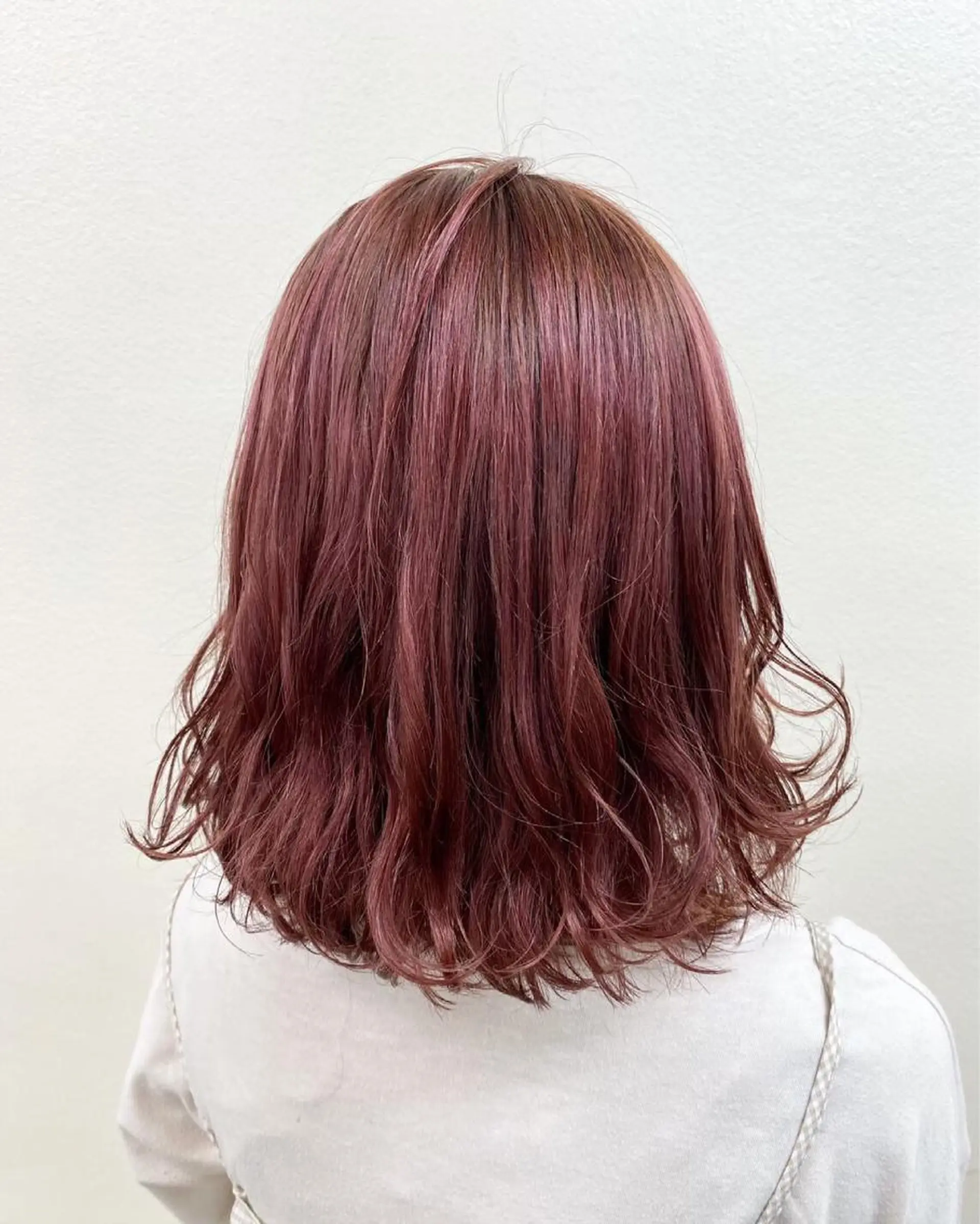 ミディアム カラー 💗レイヤーショート ボブ艶髪/竜也💗のヘアスタイル