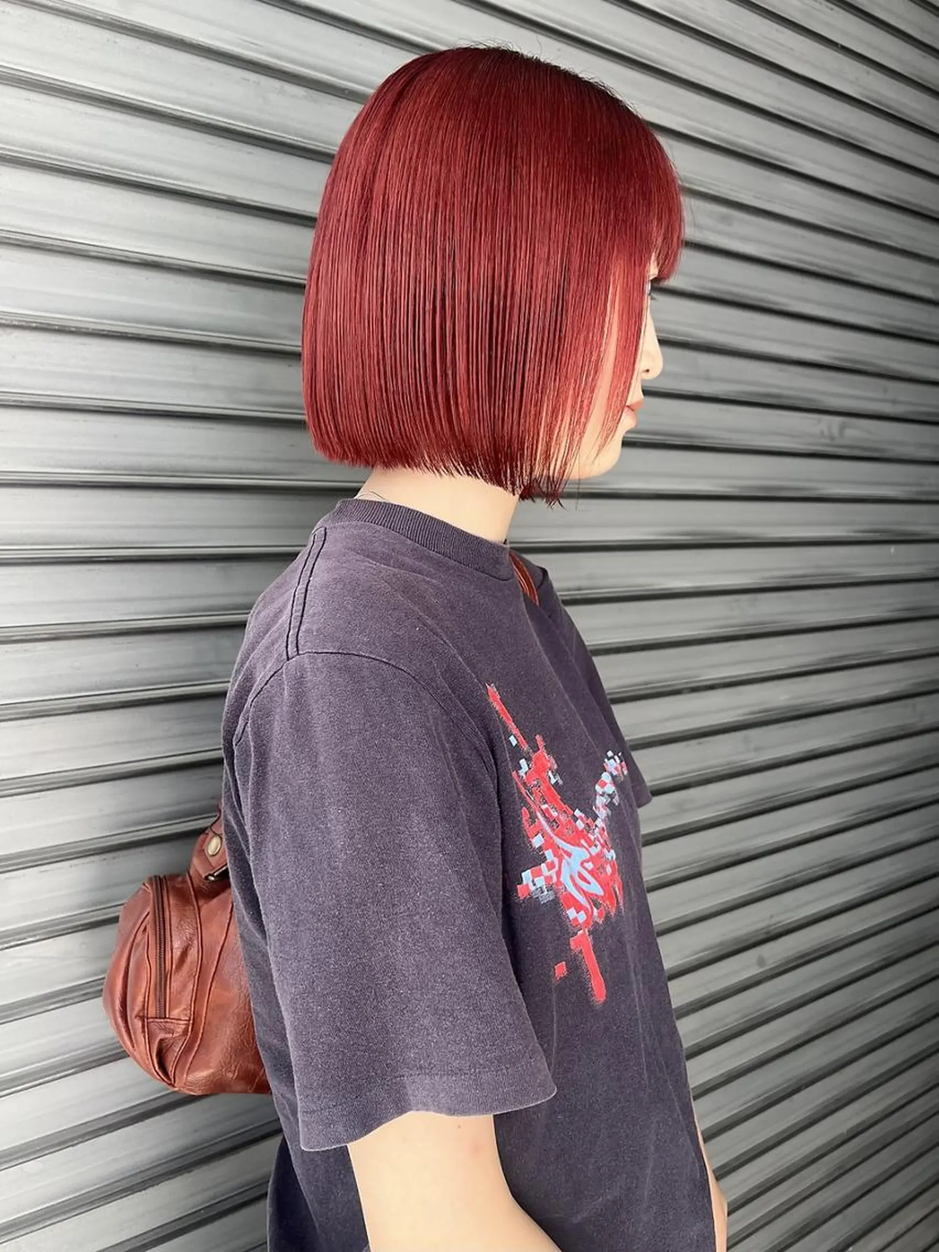 ショート カット ヘアカラー momoca/松本/ 暖色カラー/ボブのヘアスタイル