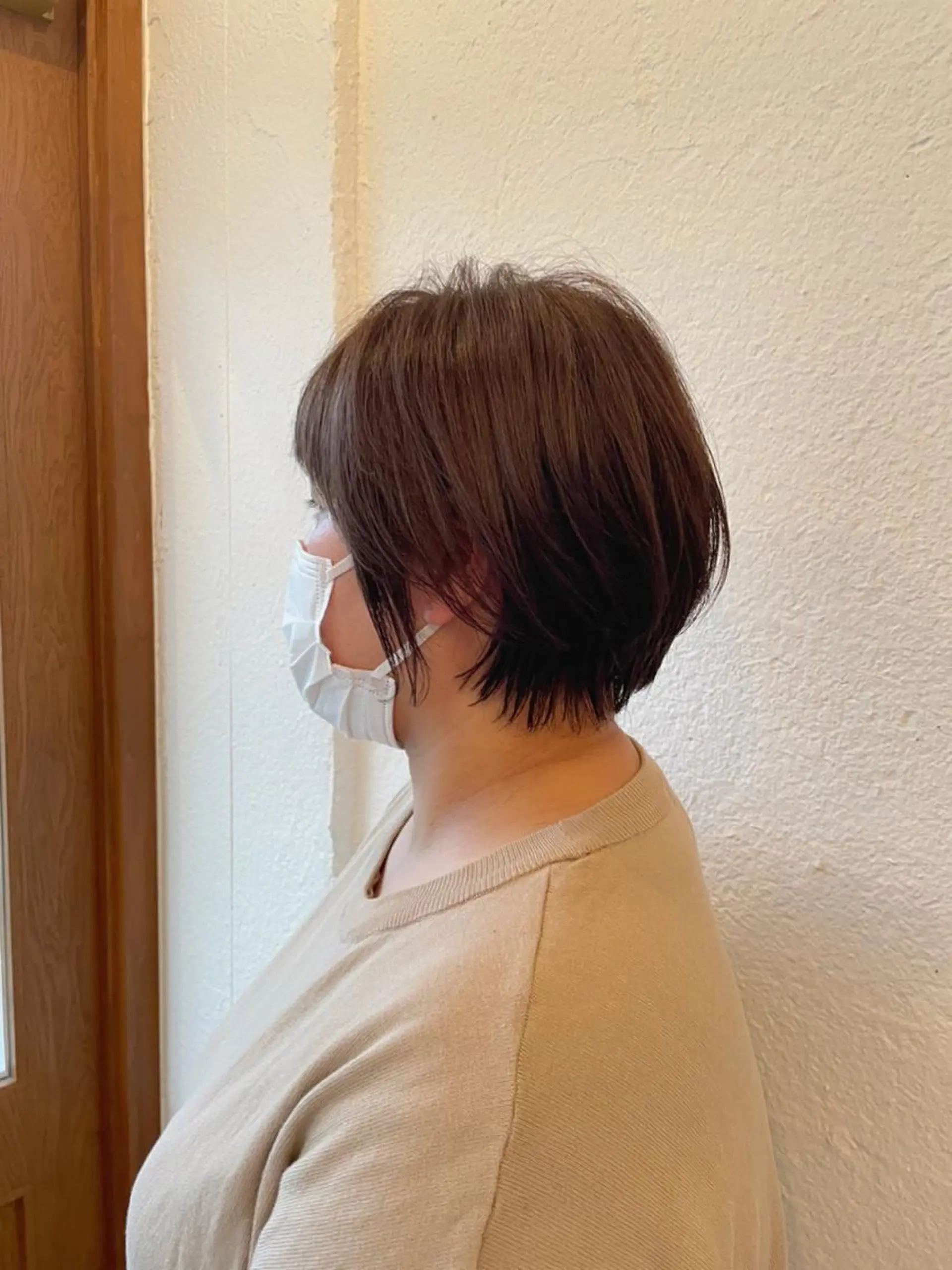 ショート カラー ブラウンカラー くびれヘア ショートヘア カット ヘアカラー トリートメント エターナル所属・髪質改善特化 谷口祐綺のヘアスタイル