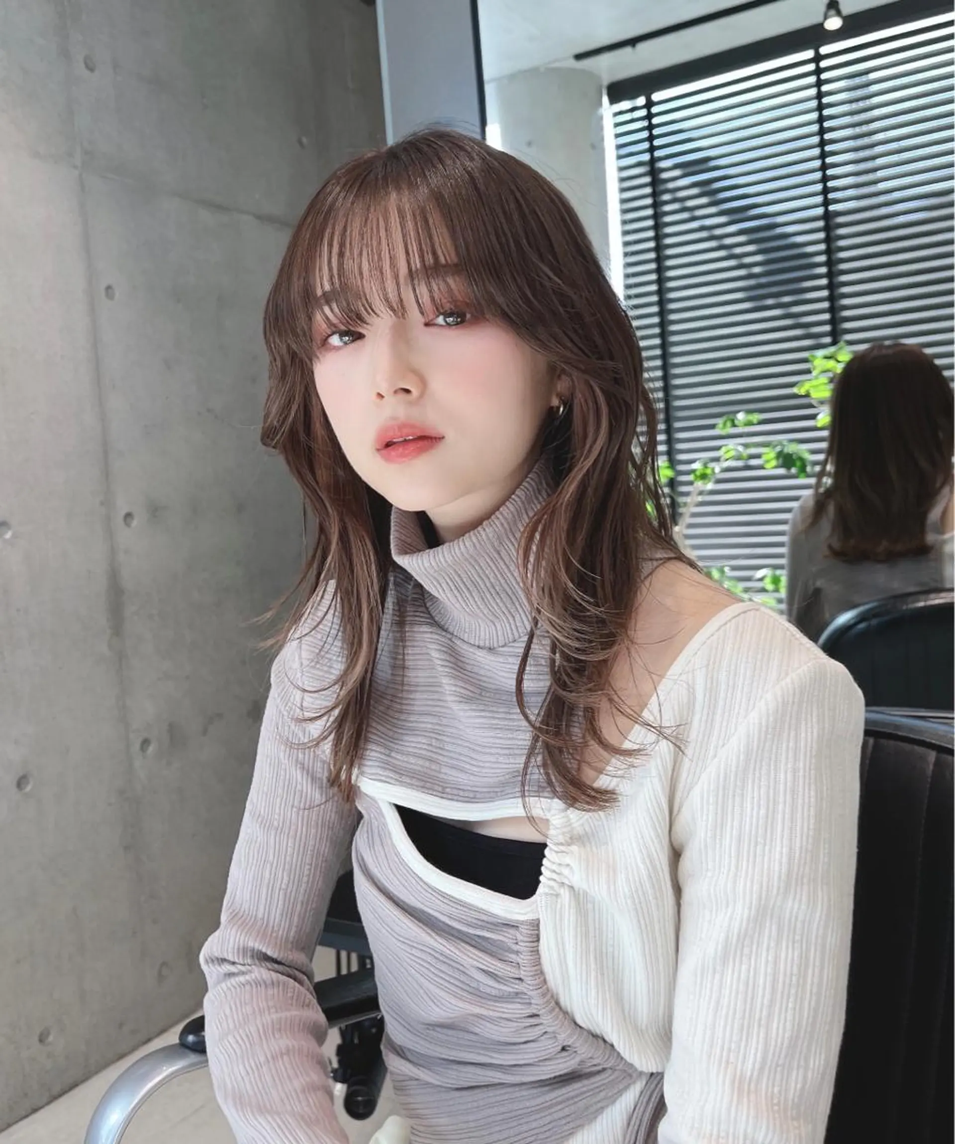 セミロング カット ヘアカラー トリートメント 🌫️大人韓国ヘア 🌫️naoyaのヘアスタイル