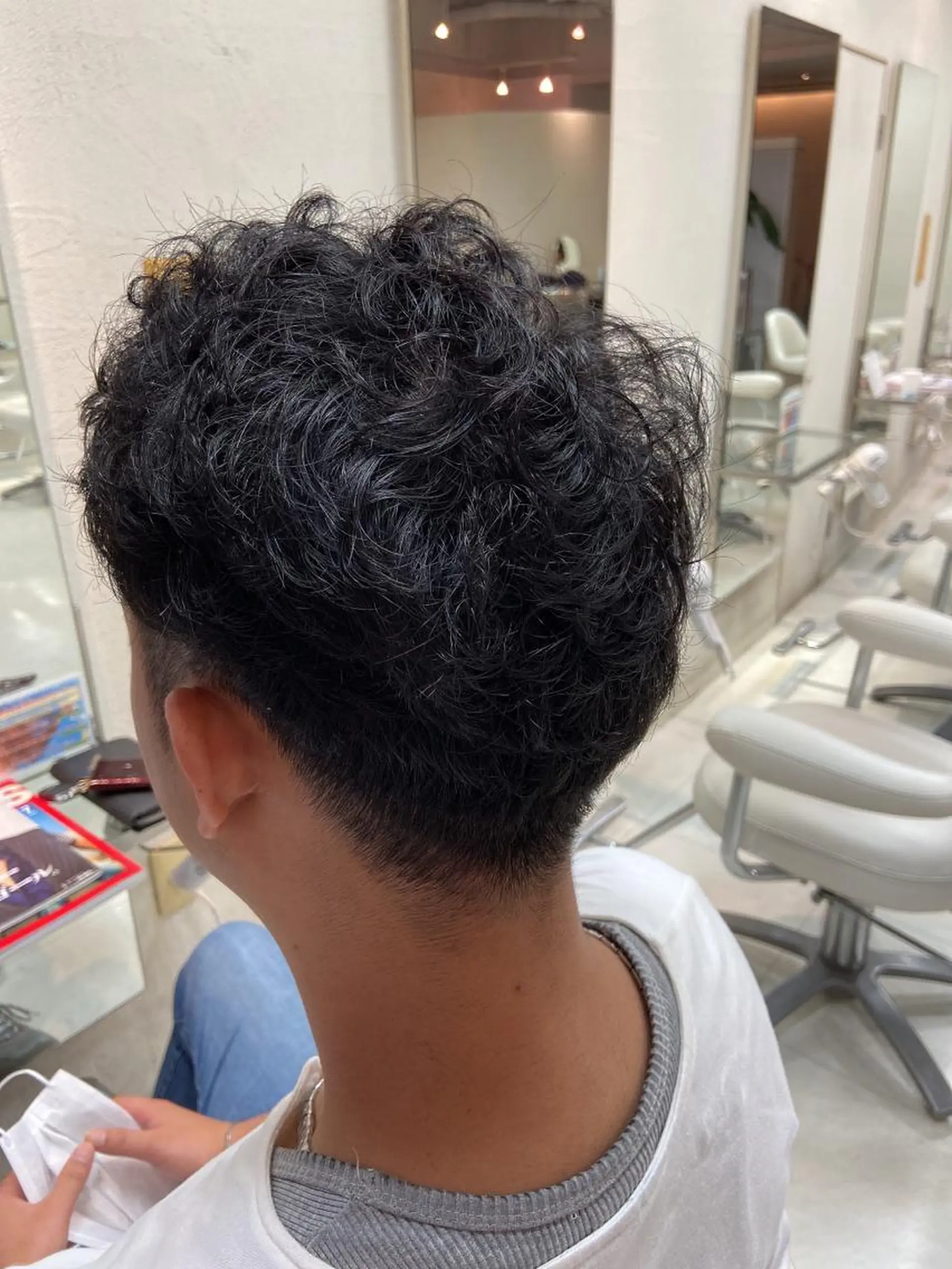 パーマ メンズ メンズパーマ カット パーマ 菊地 美憂のヘアスタイル