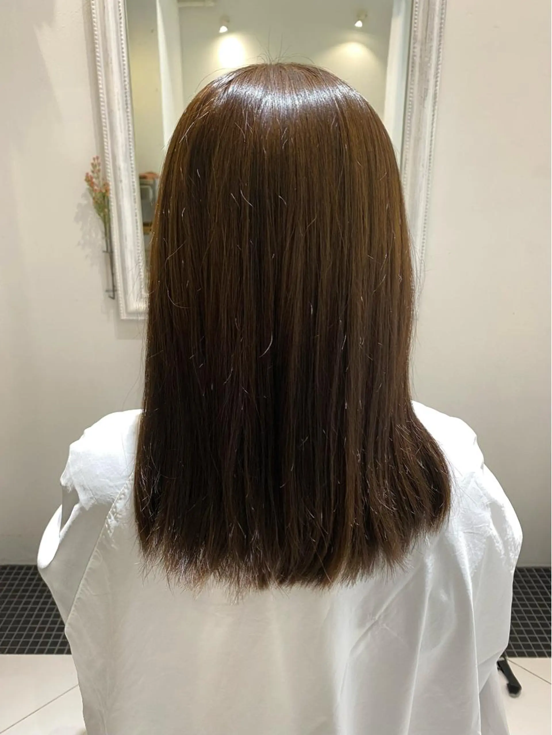 ミディアム カラー ヘアカラー ducha所属・DUCHA Tomida naoのヘアスタイル