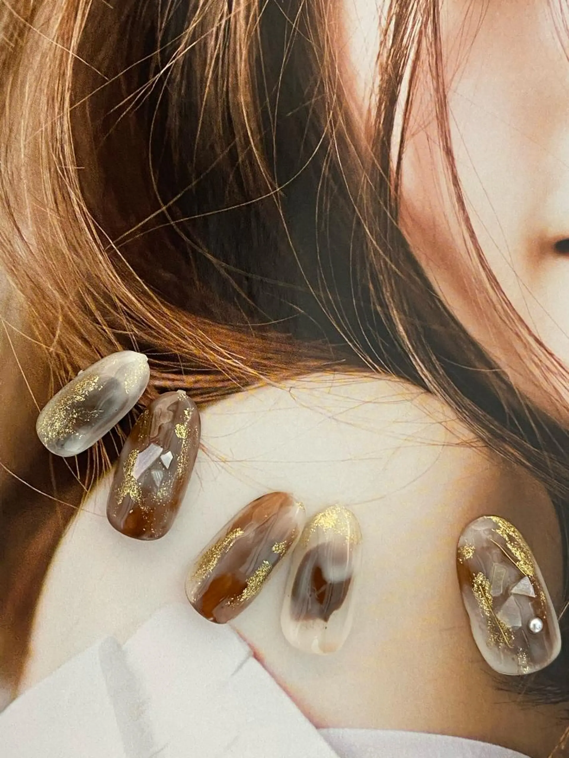 ネイル 中谷 明日香のヘアスタイル