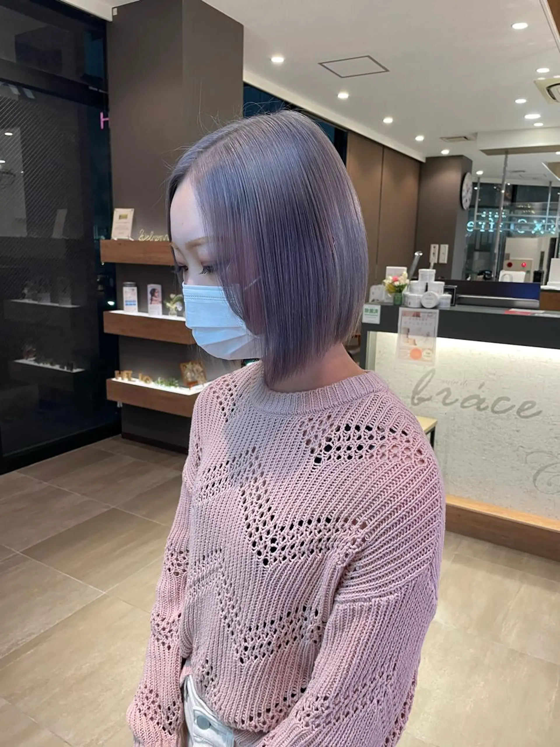 カラー ブリーチ グレージュ 🫧ミルクティーベー ジュ🫧門脇ゆう🎀のヘアスタイル