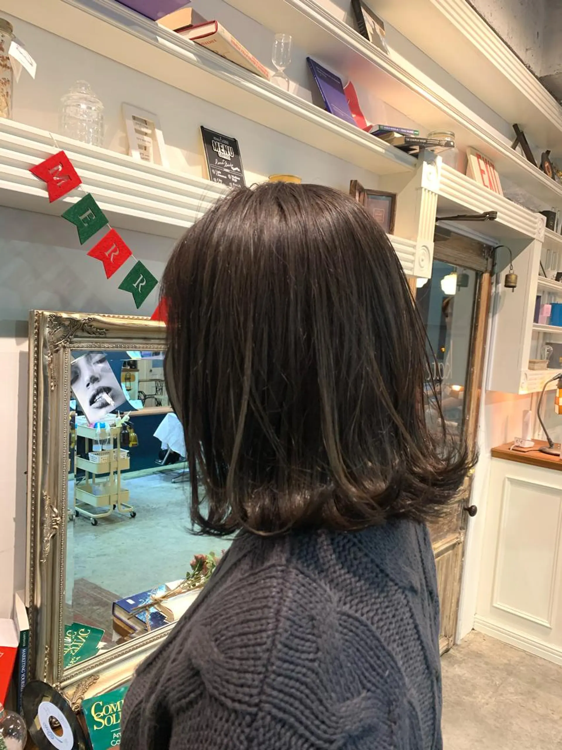 ミディアム ヘアカラー トリートメント ヘッドスパ ヘアセット 大宮/山口 竣也のヘアスタイル
