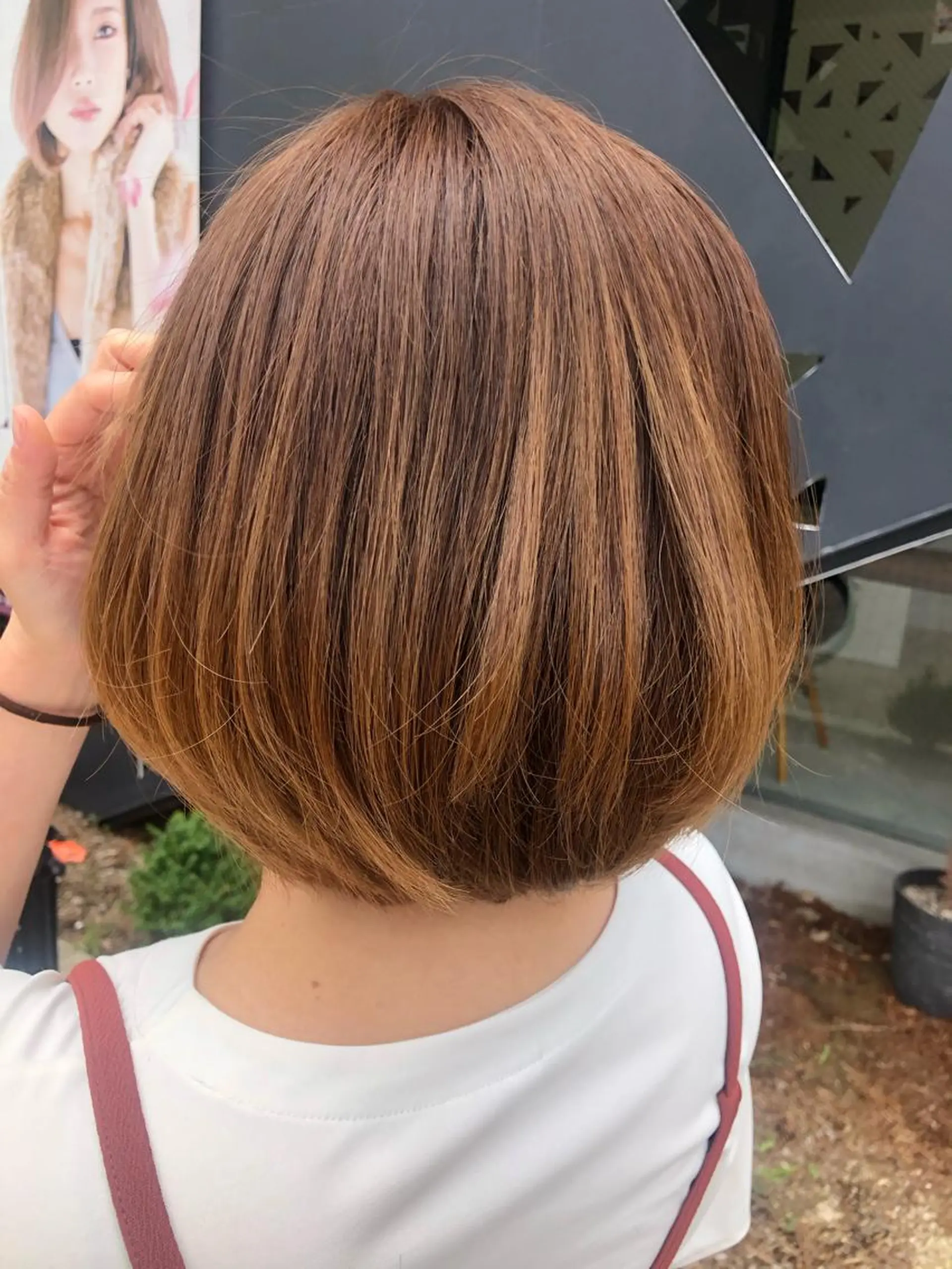 ショート 髪質改善✨️透明感カ ラー✧*。山下さいみのヘアスタイル