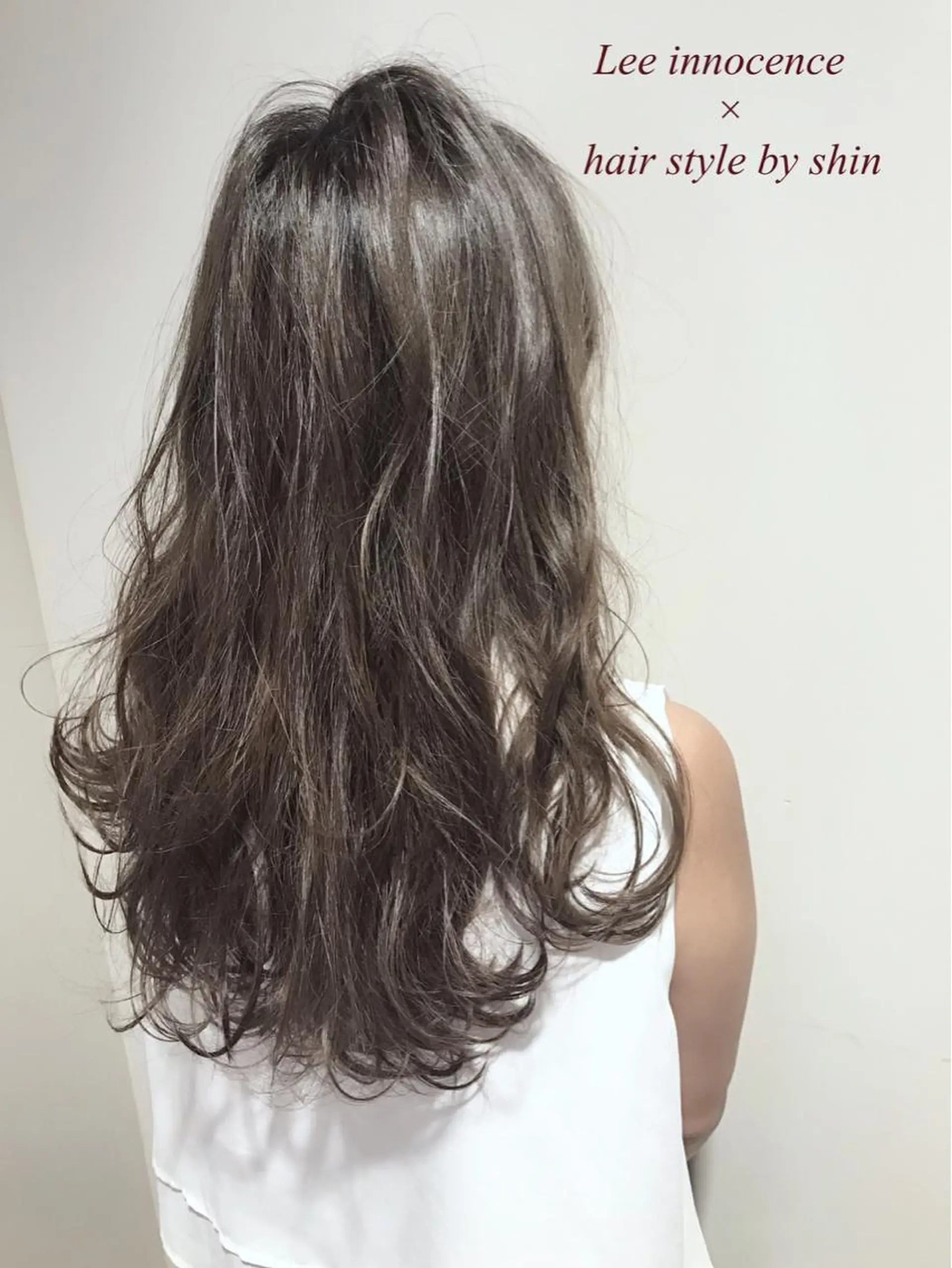 ロング カラー パーマ アッシュ ベージュカラー カラー/髪質改善スペ シャリスト宮本　伸一のヘアスタイル