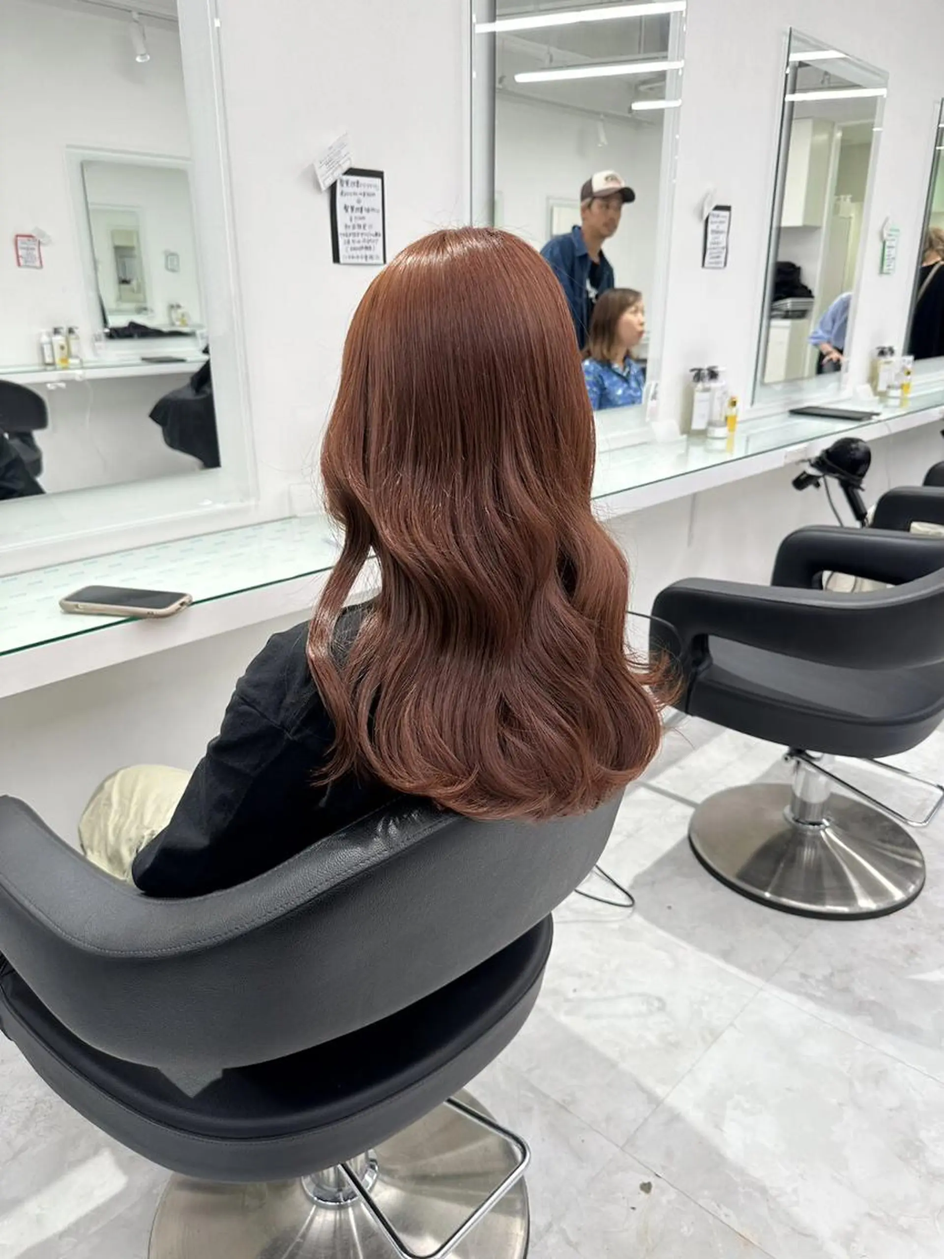 ロング カラー ヘアアレンジ ヘアカラー ピンク・ベージュ🩰 カラー🫧とらのヘアスタイル