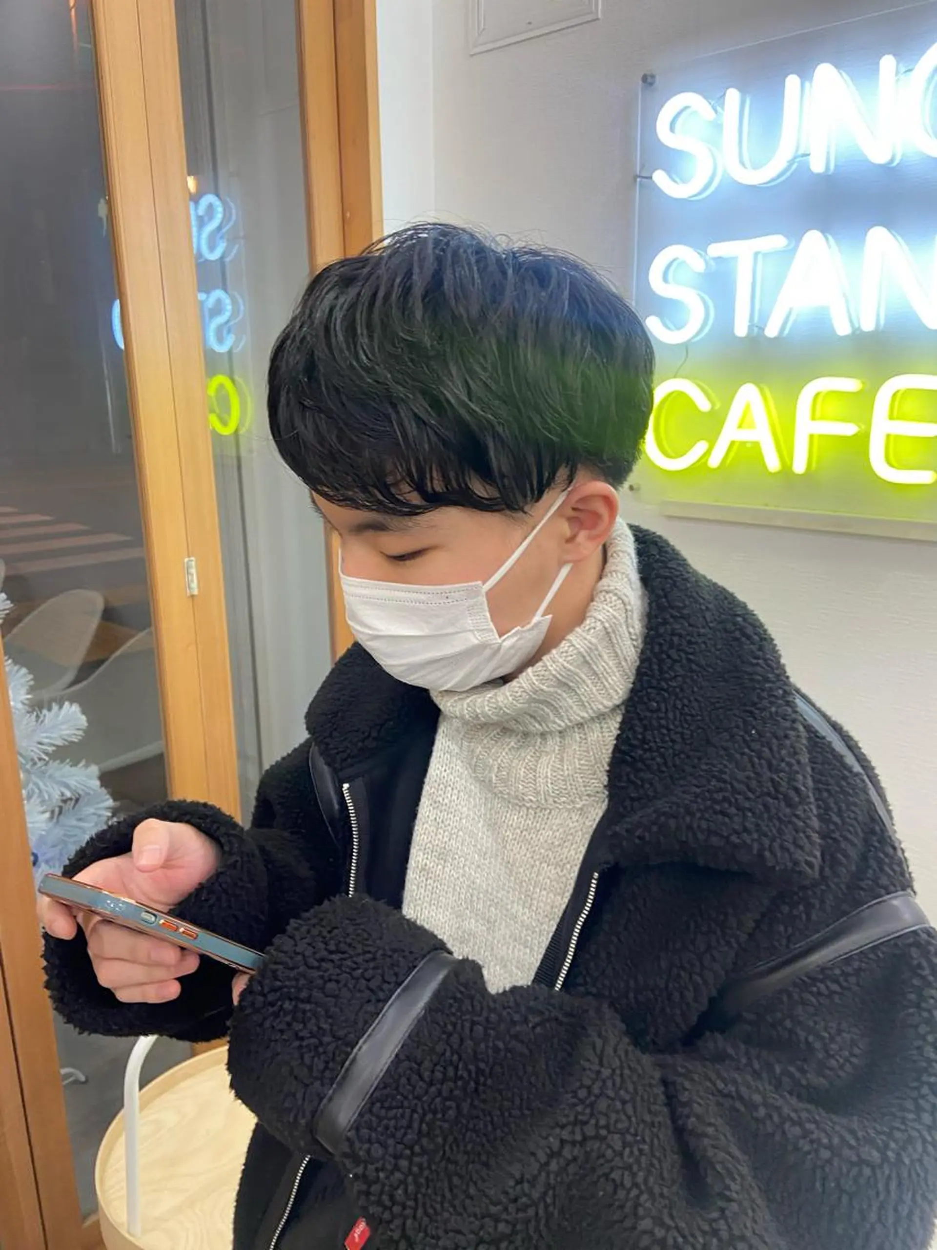 メンズ メンズパーマ カット パーマ トリートメント SUNC🍀大熊 花奈絵🍀のヘアスタイル