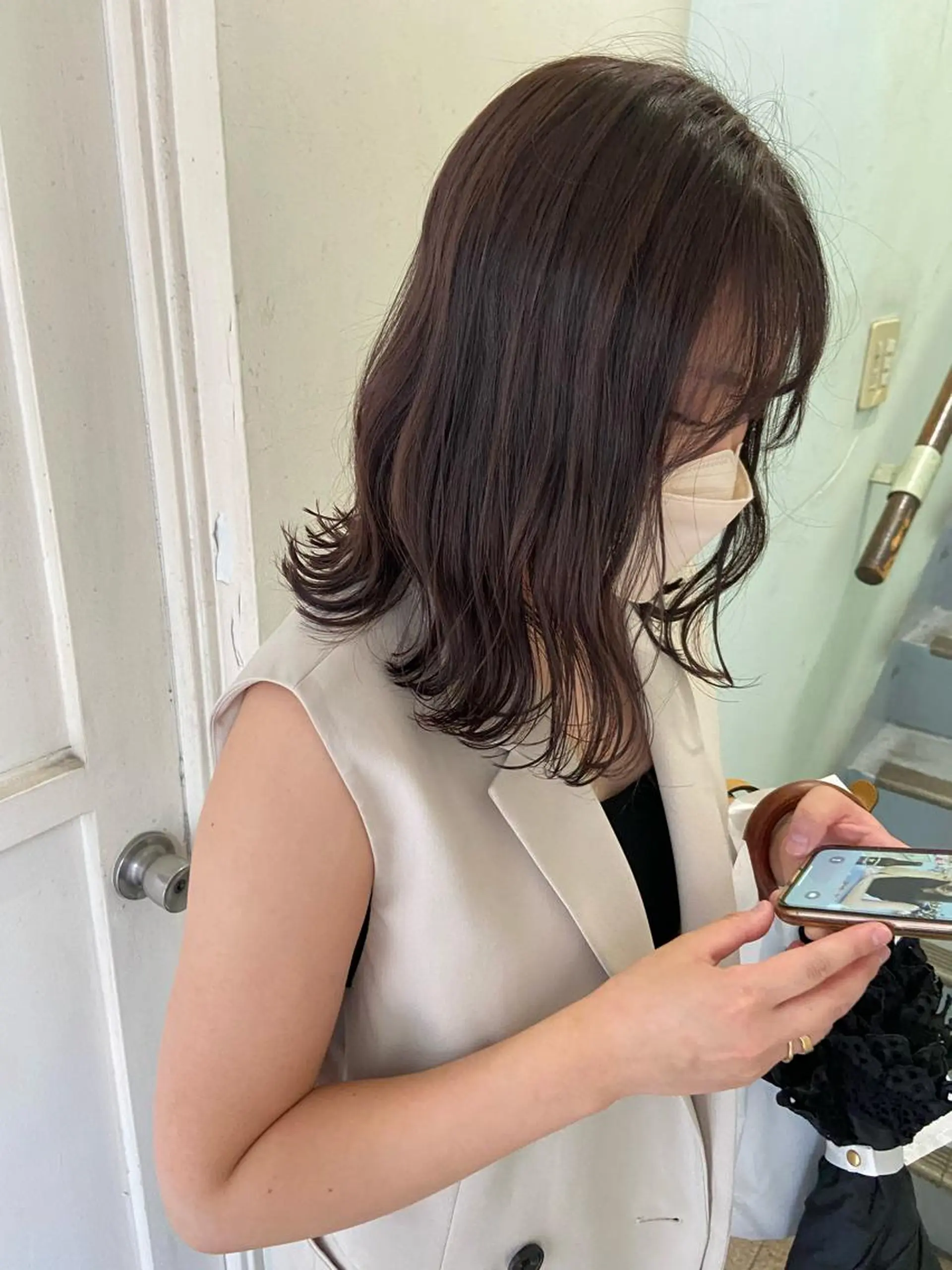 ミディアム 小玉 杏華のヘアスタイル