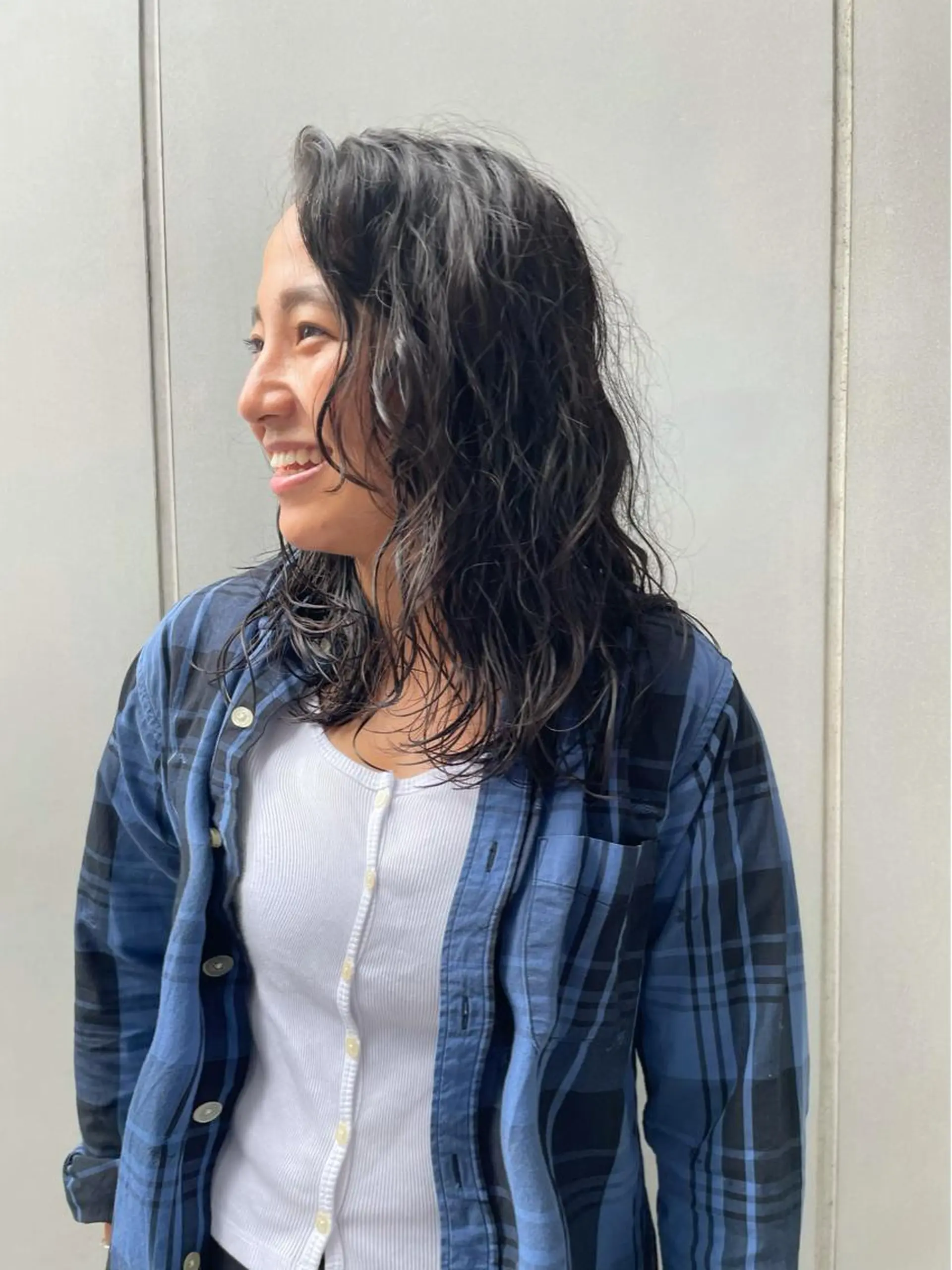 ミディアム パーマ キッズ カット パーマ トリートメント オトナヘア🌸 harukaのヘアスタイル