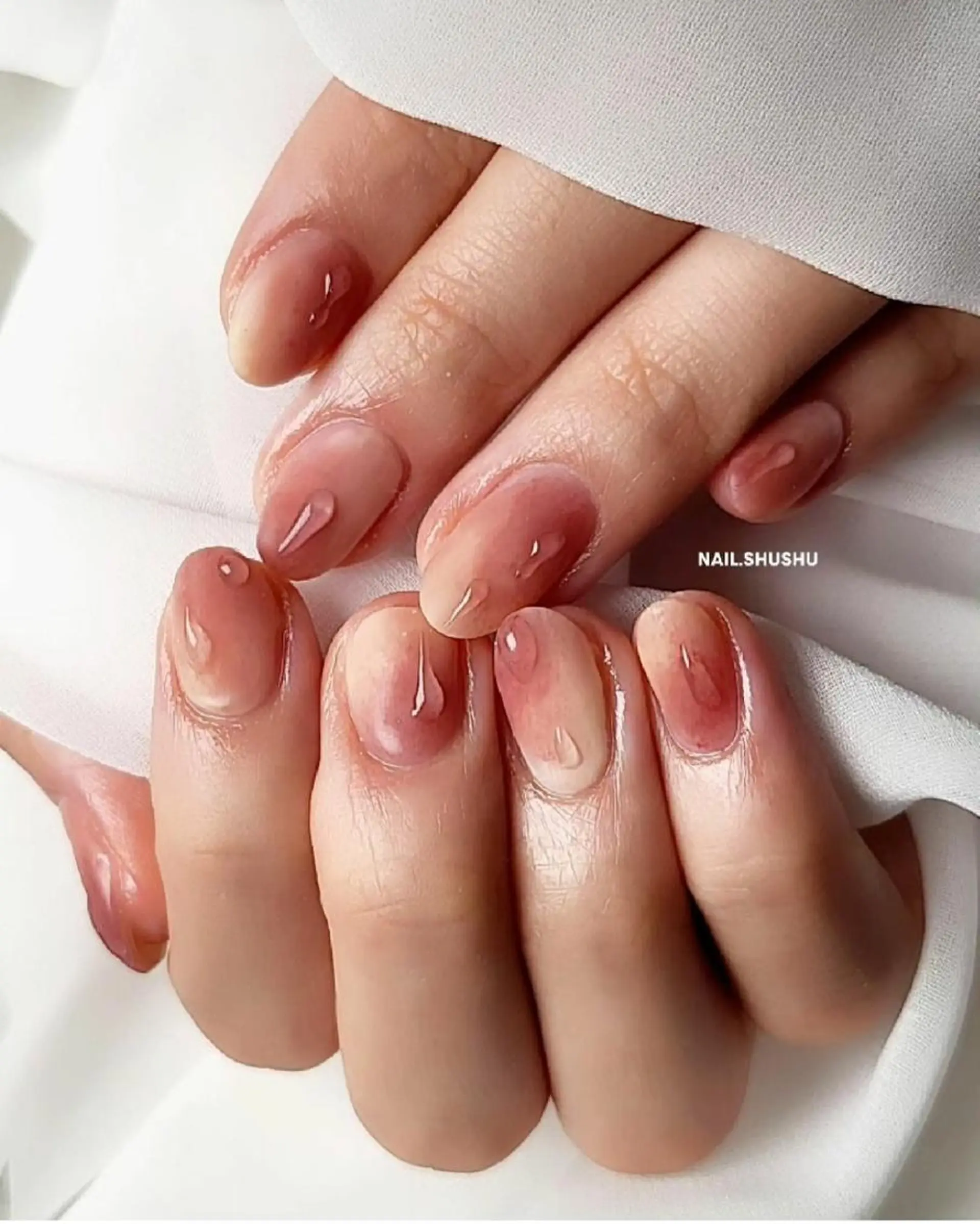ネイル 持ち込み ニュアンスネイル ワンカラーネイル シンプルネイル 夏ネイル 3dパーツ/流行り 👧shushu❤️のネイルデザイン