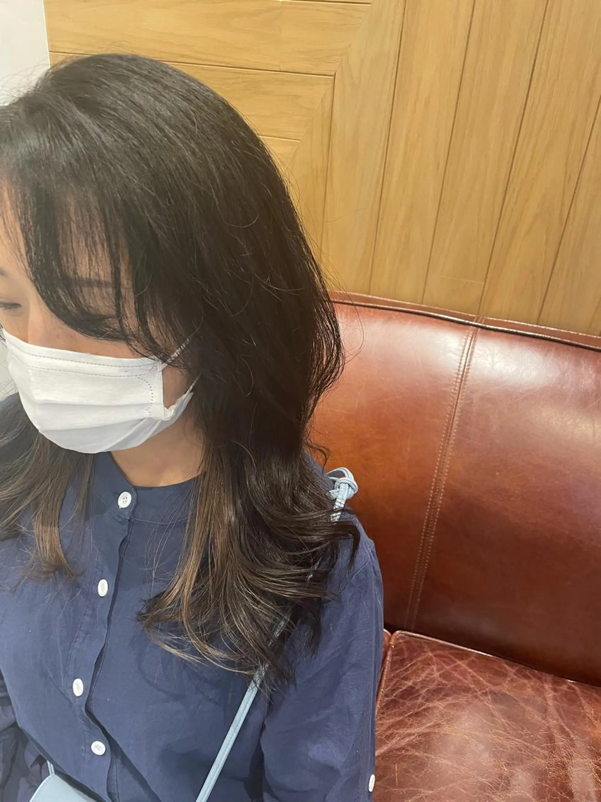 セミロング カラー 鈴村 大介のヘアスタイル