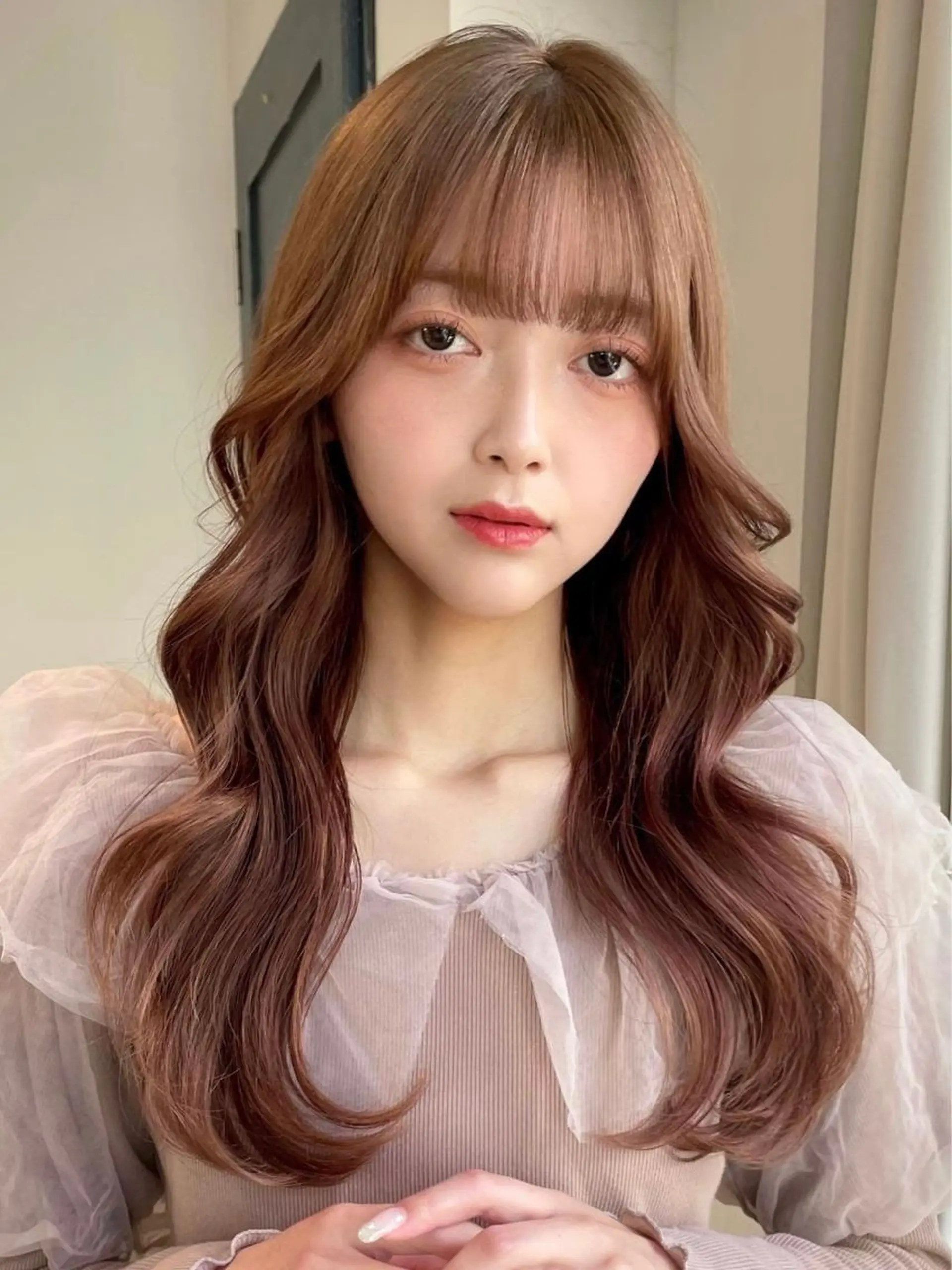 セミロング パーマ 大宮｜似合わせ髪質 改善カットカラー｜のヘアスタイル