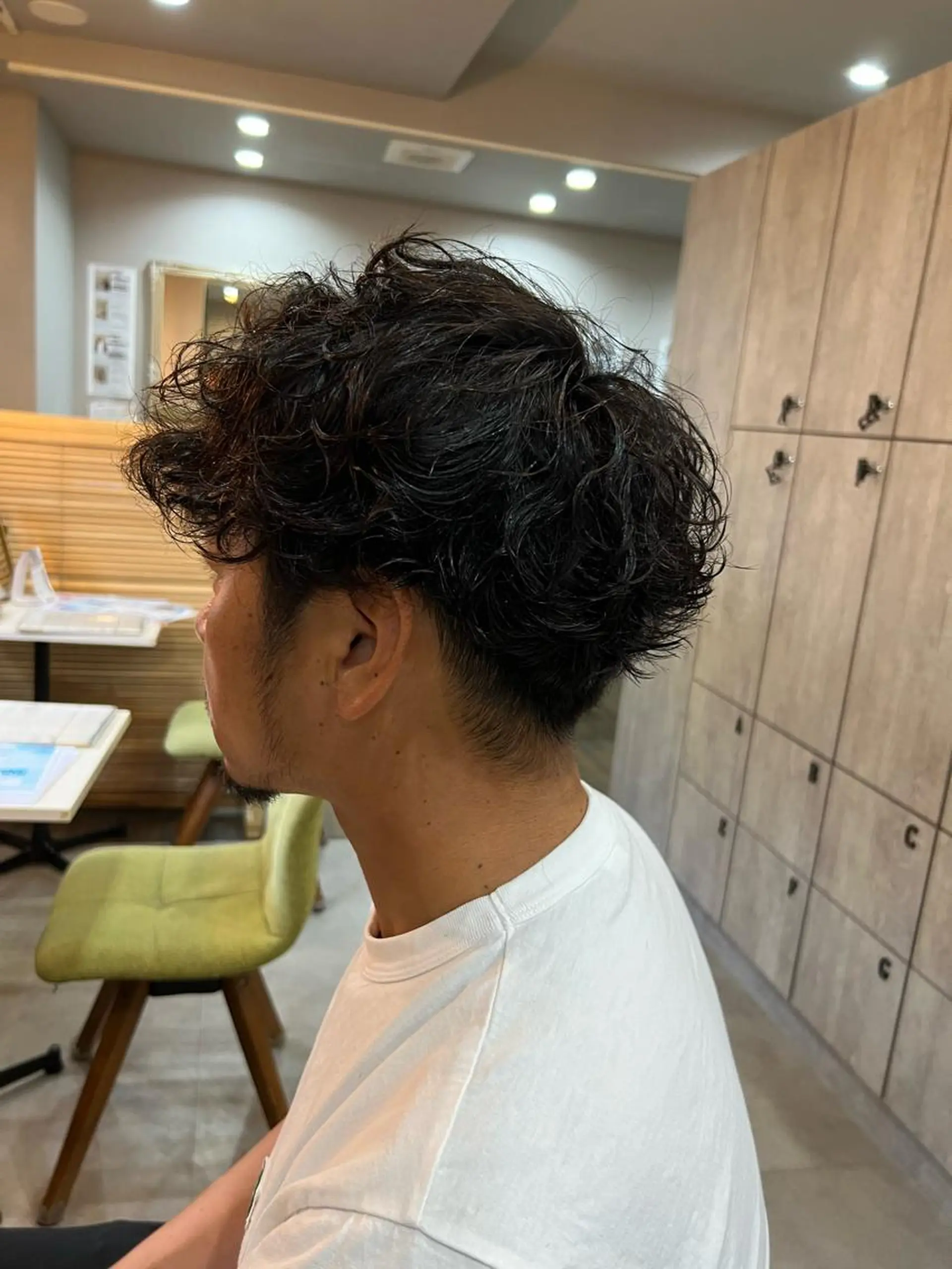 ショート パーマ メンズ メンズパーマ SHION men's permのヘアスタイル