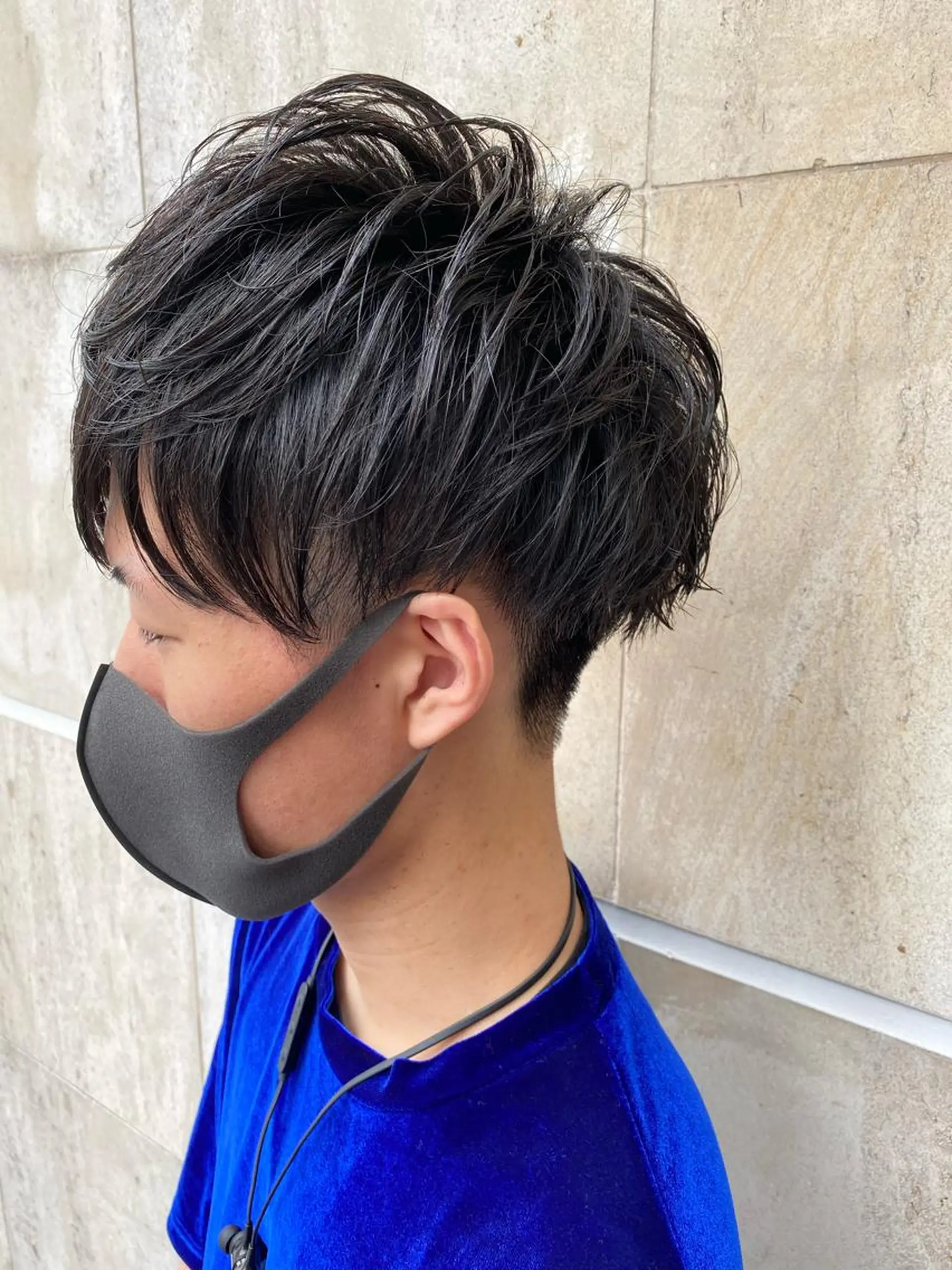 ショート パーマ メンズ メンズパーマ ブリーチなし✨艶髪 カラー𓃲YAGIのヘアスタイル