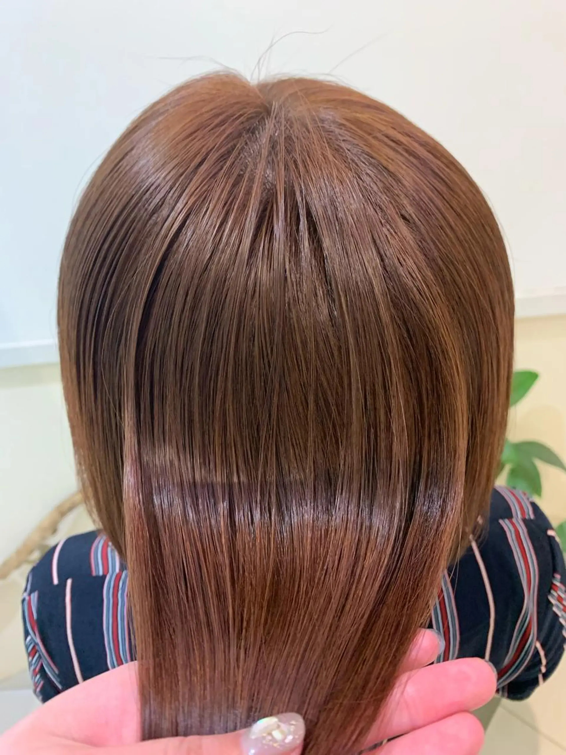 カラー ブリーチしない暖色 カラー🥀杉 優菜のヘアスタイル