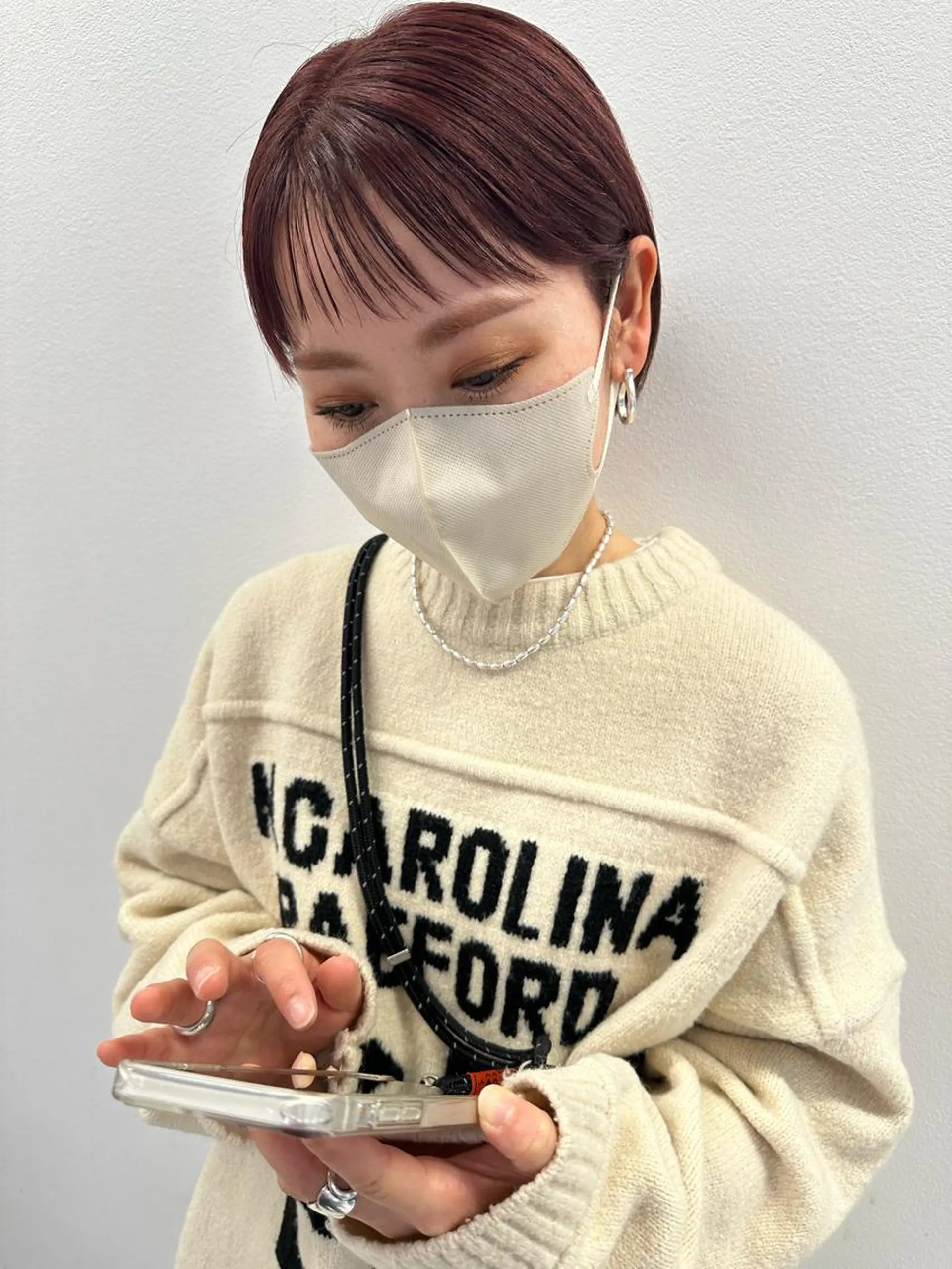 ミディアム カット ヘアカラー トリートメント 韓国/ヘアアレンジ/ 髪質改善/夏美のヘアスタイル