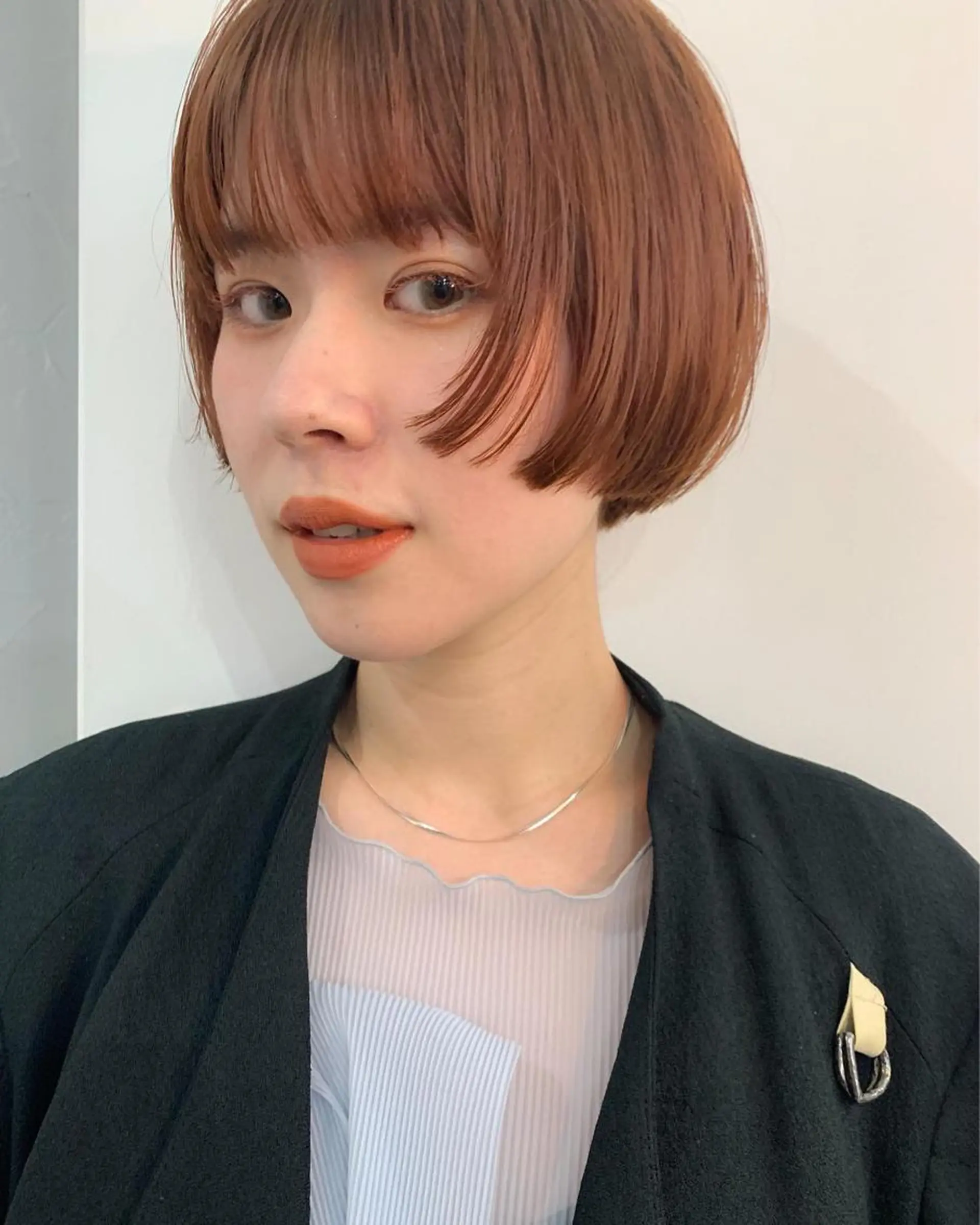 ショート カラー 切りっぱなしボブ ショートボブ ハンサムショート ベリーショート ボブ Spiel所属・Spiel hair salonのヘアスタイル