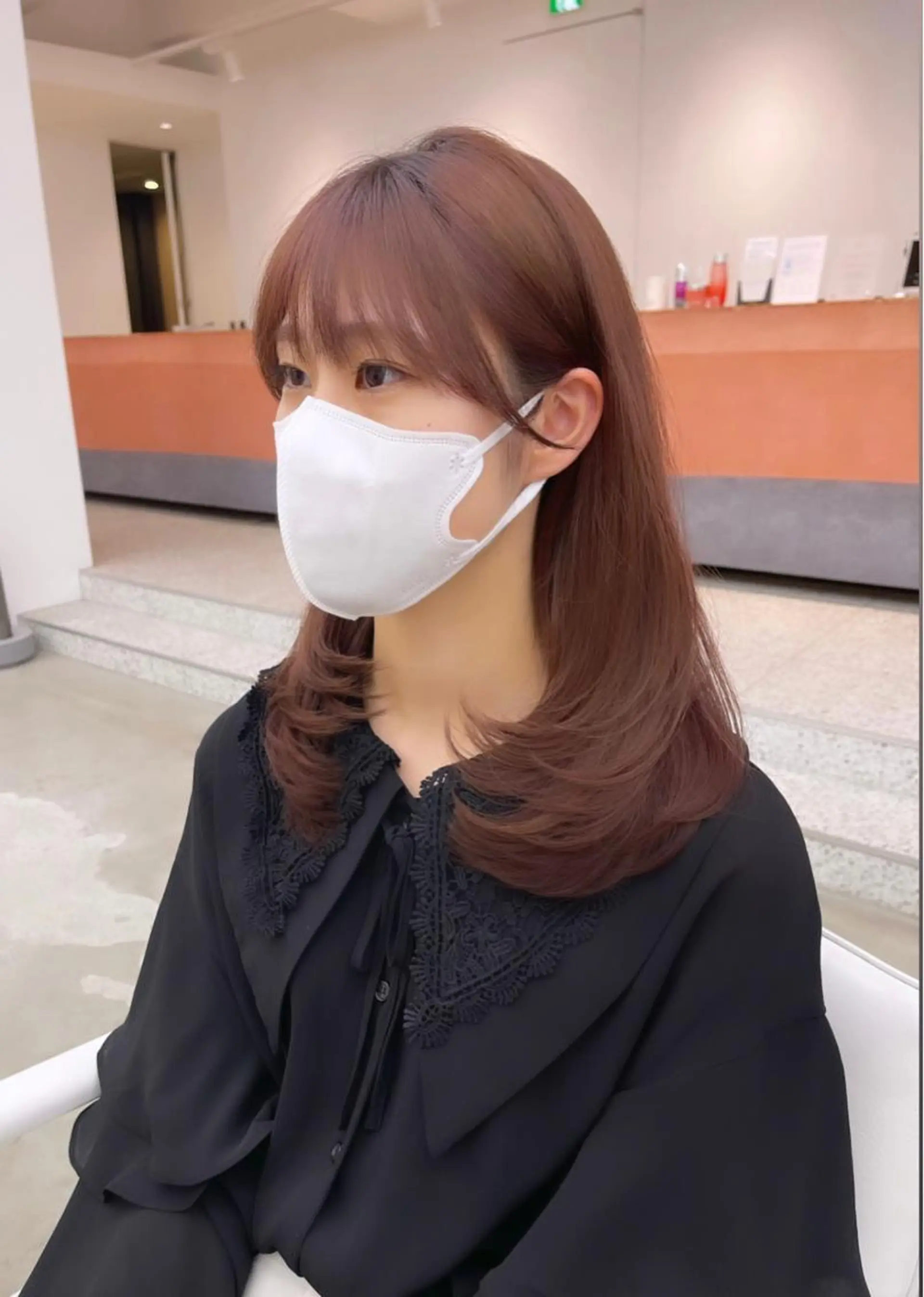 セミロング 顔周りカット 韓国風ヘア レイヤーカット noe tton  【ノエ トトン】所属・だいや/メンズパーマ メンズカット/名古屋のヘアスタイル