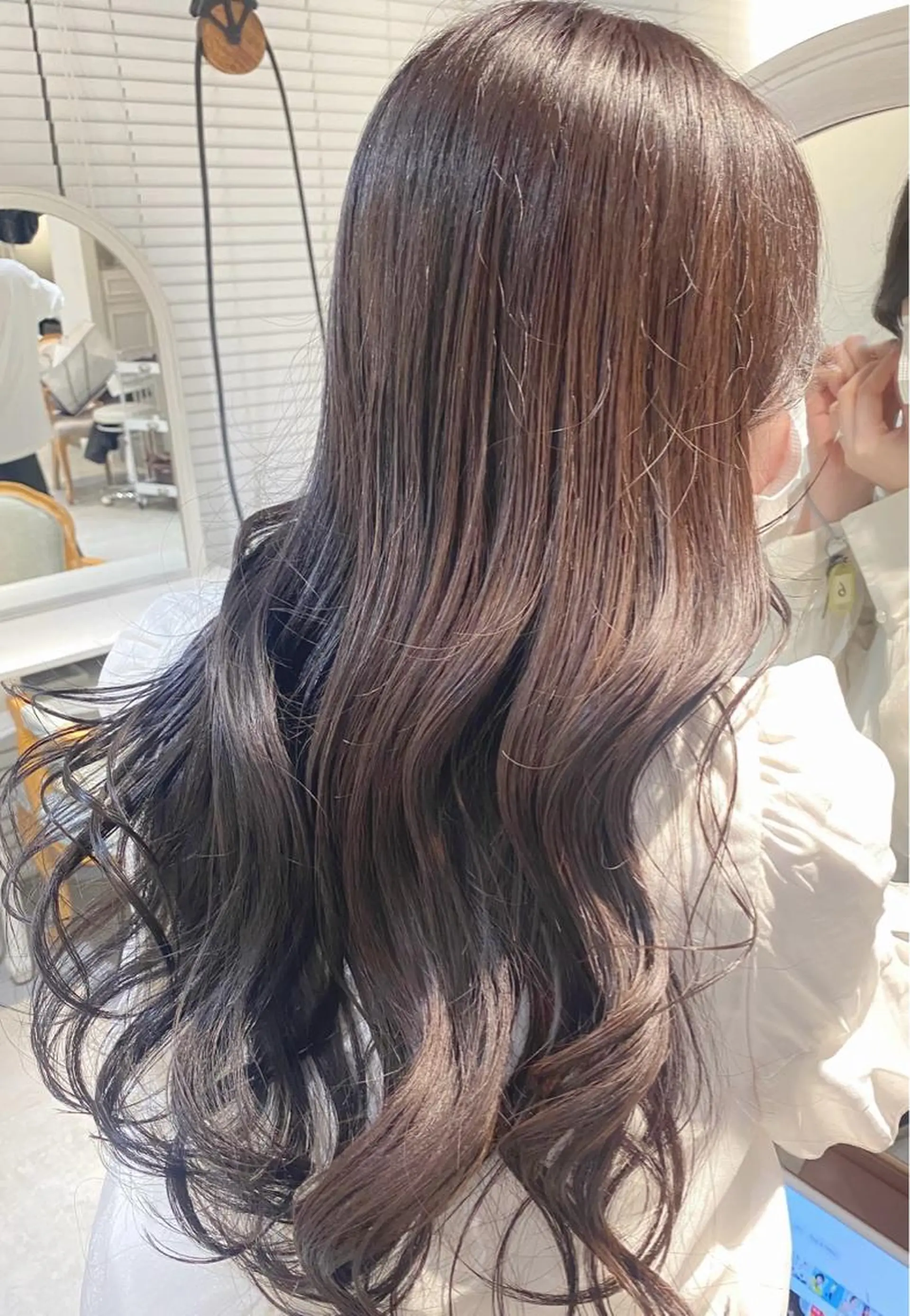ロング カラー ヘアアレンジ 透明感カラー 🫧ブリーチなし 透明感カラーゆん🫧のヘアスタイル