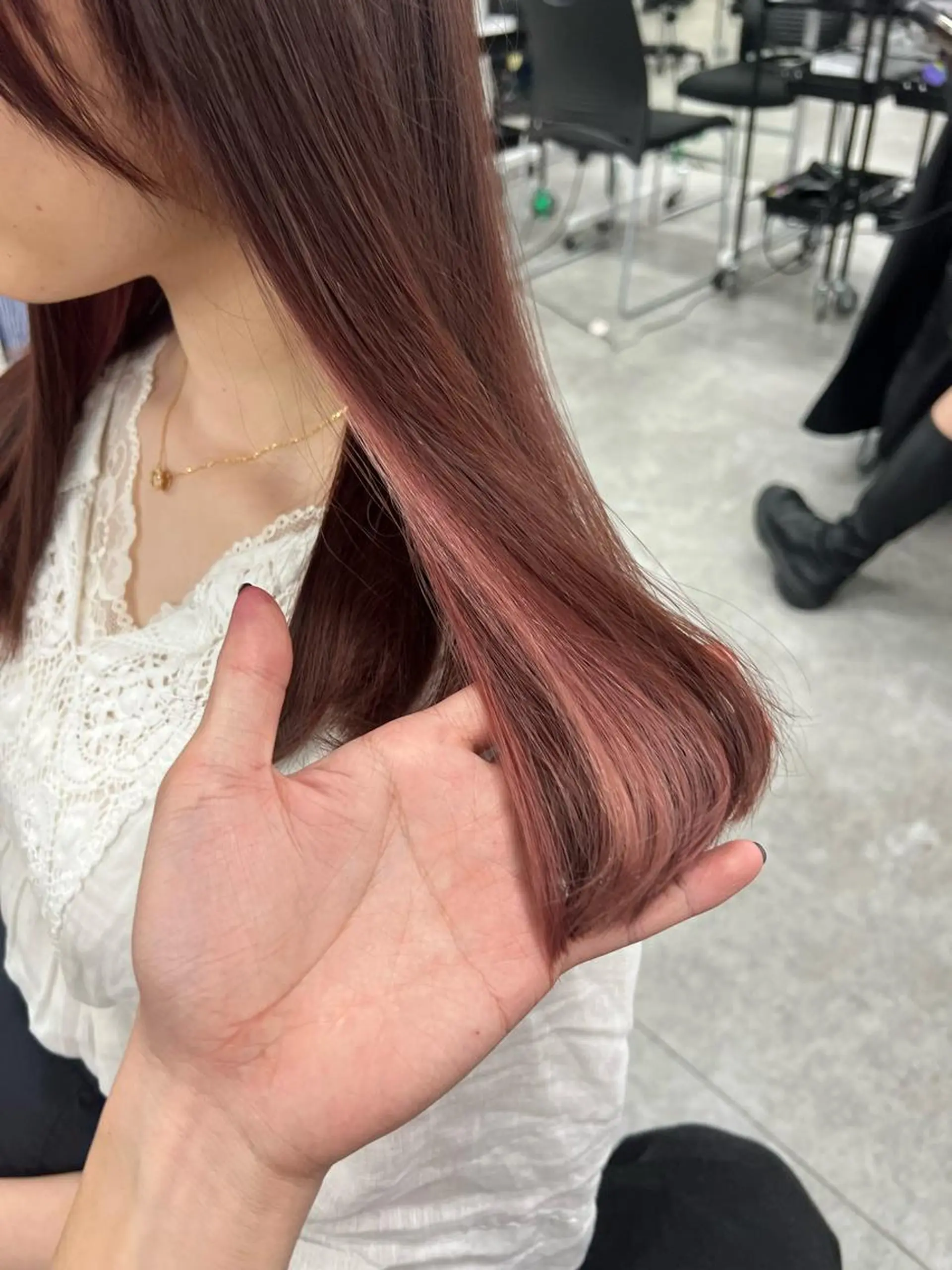 セミロング カラー GO TODAY 原宿Verno店所属・韓国系支持率No.1 レイヤー特化/きょうのヘアスタイル