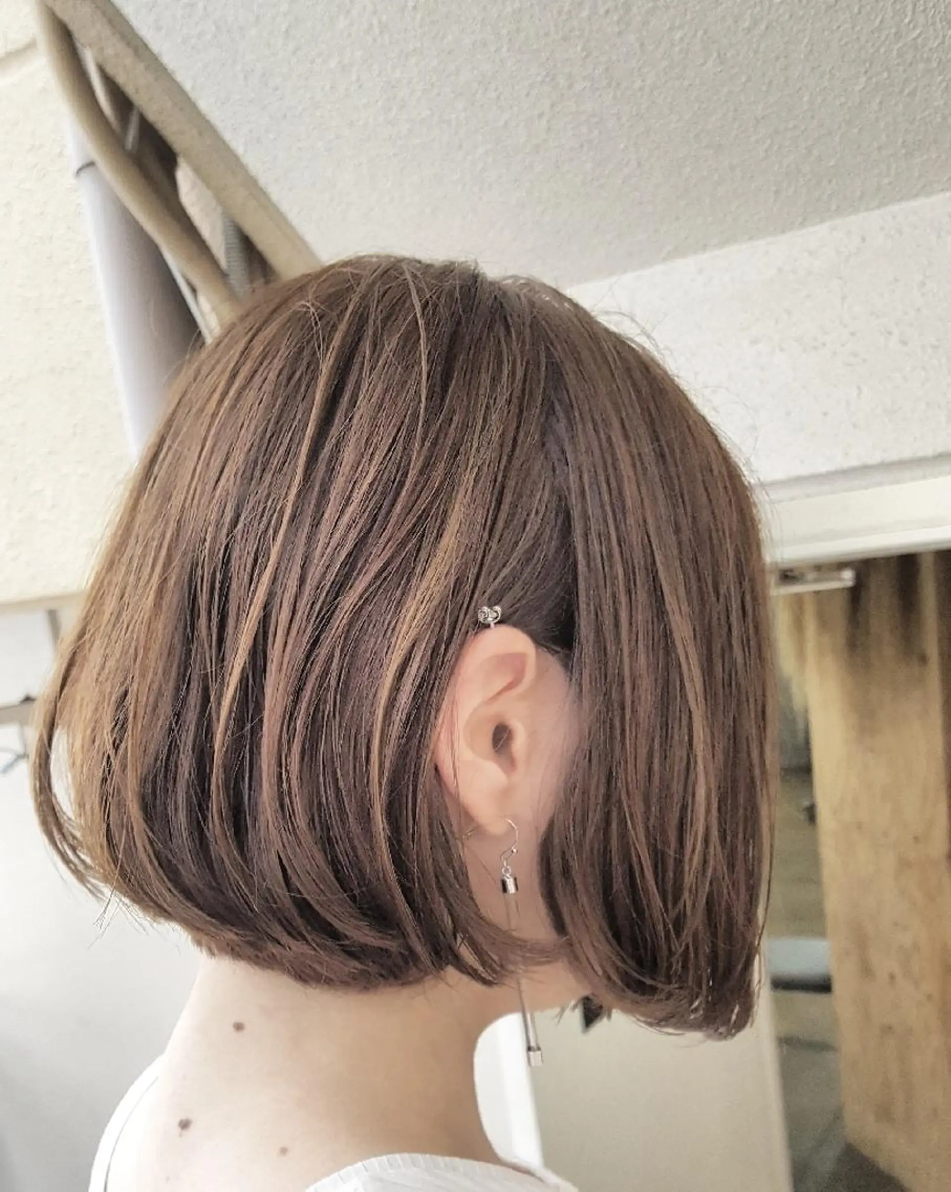 ショート カラー 前下がりボブ ボブ 🔳髪質改善🔳 岡本陽のヘアスタイル