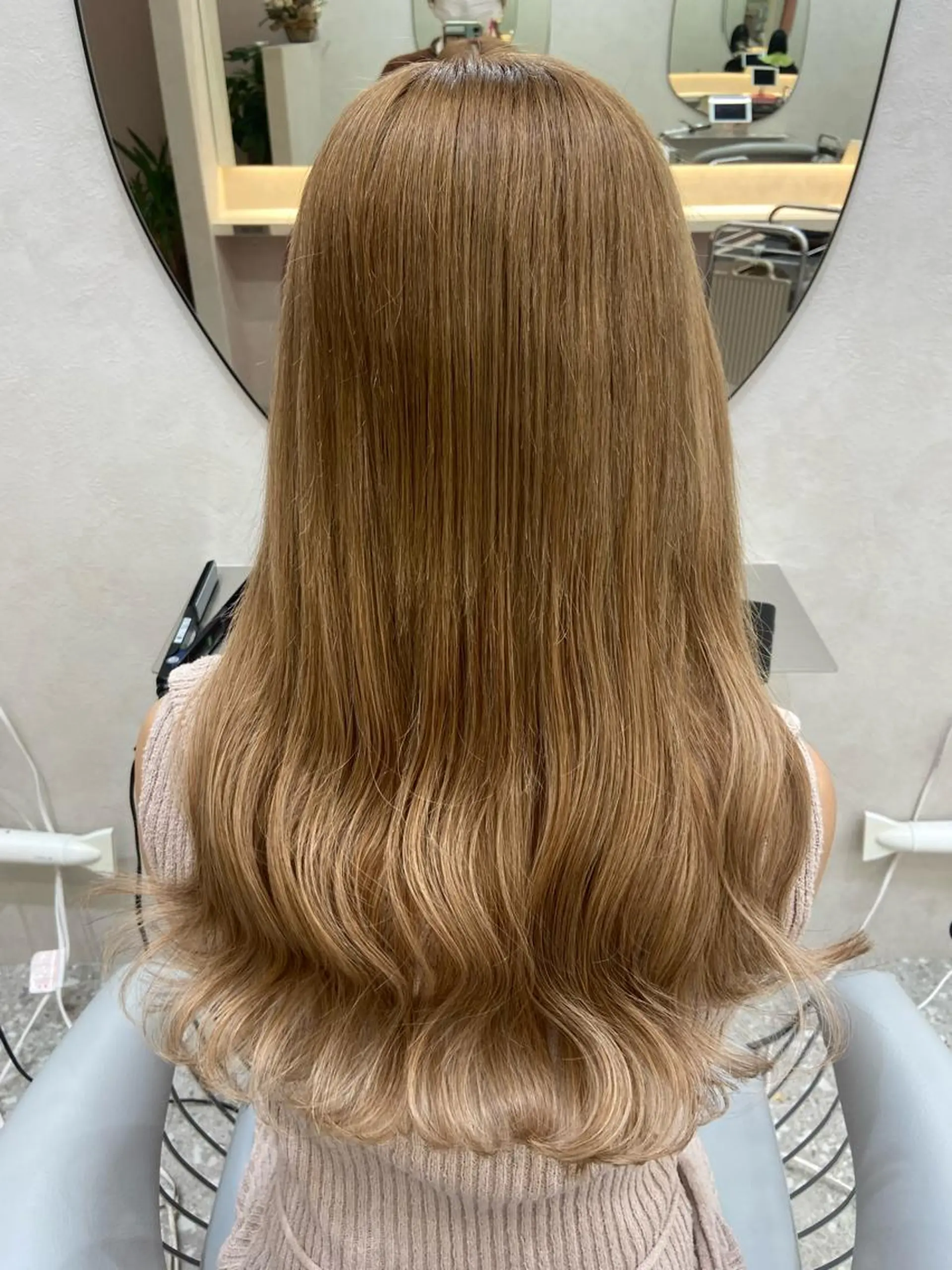 ロング カラー ヘアアレンジ 新宿/韓国ヘア 中明度カラー/かやのヘアスタイル