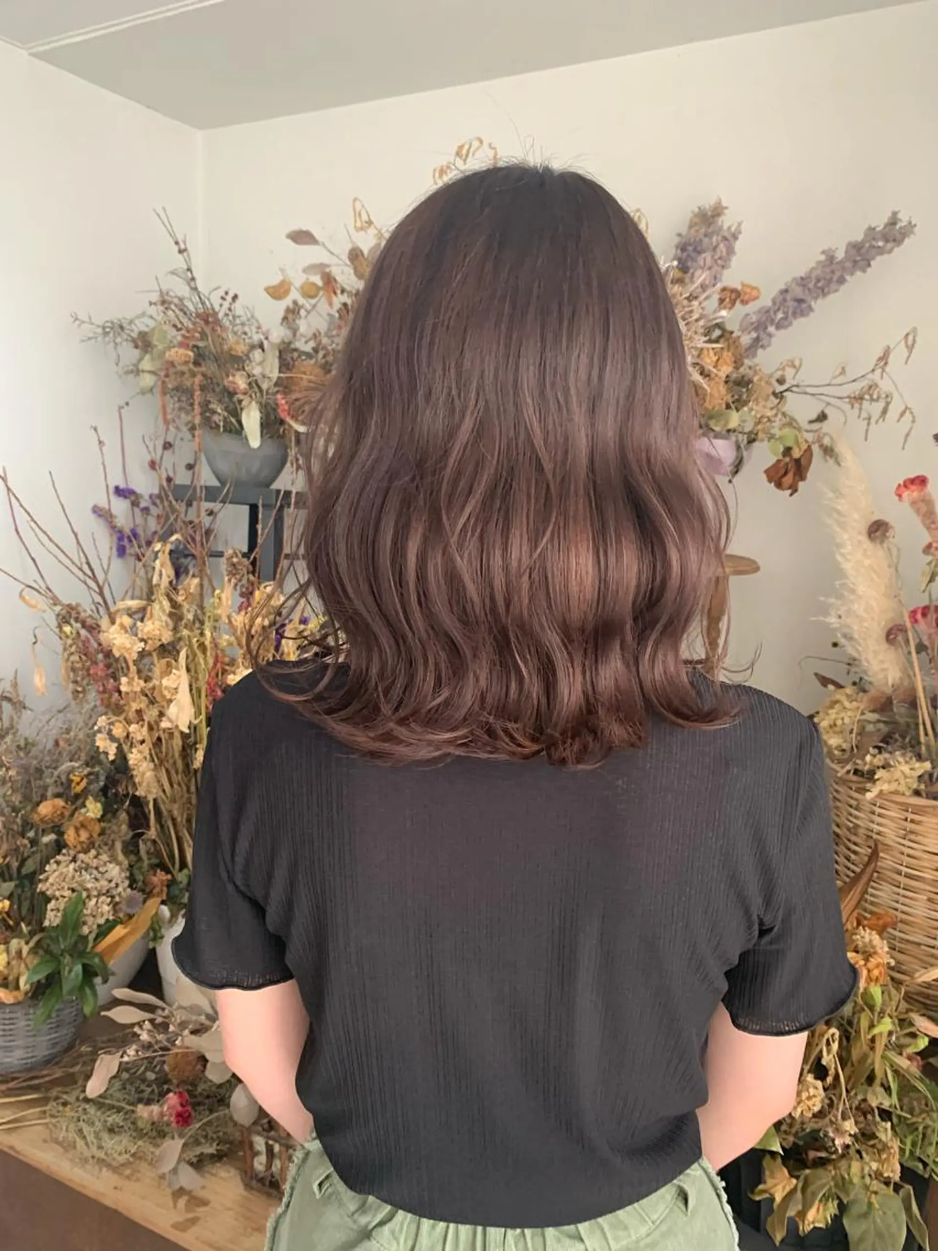 ミディアム カラー ブラウンカラー ヘアカラー トリートメント 🎀taro ブリーチなしカラーのヘアスタイル