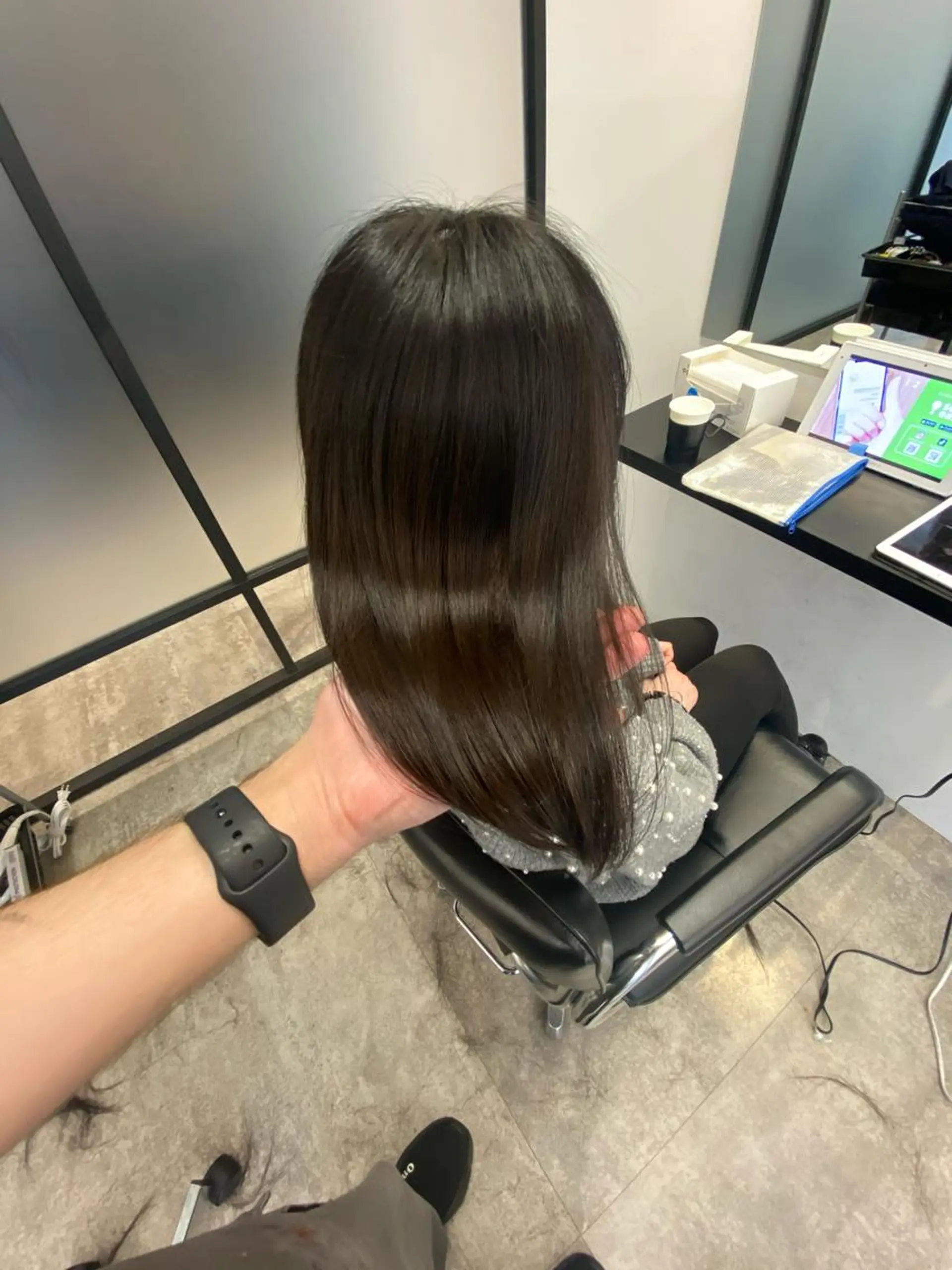 ミディアム カラー 【艶髪×韓国風】 毛流れ職人 RYOのヘアスタイル