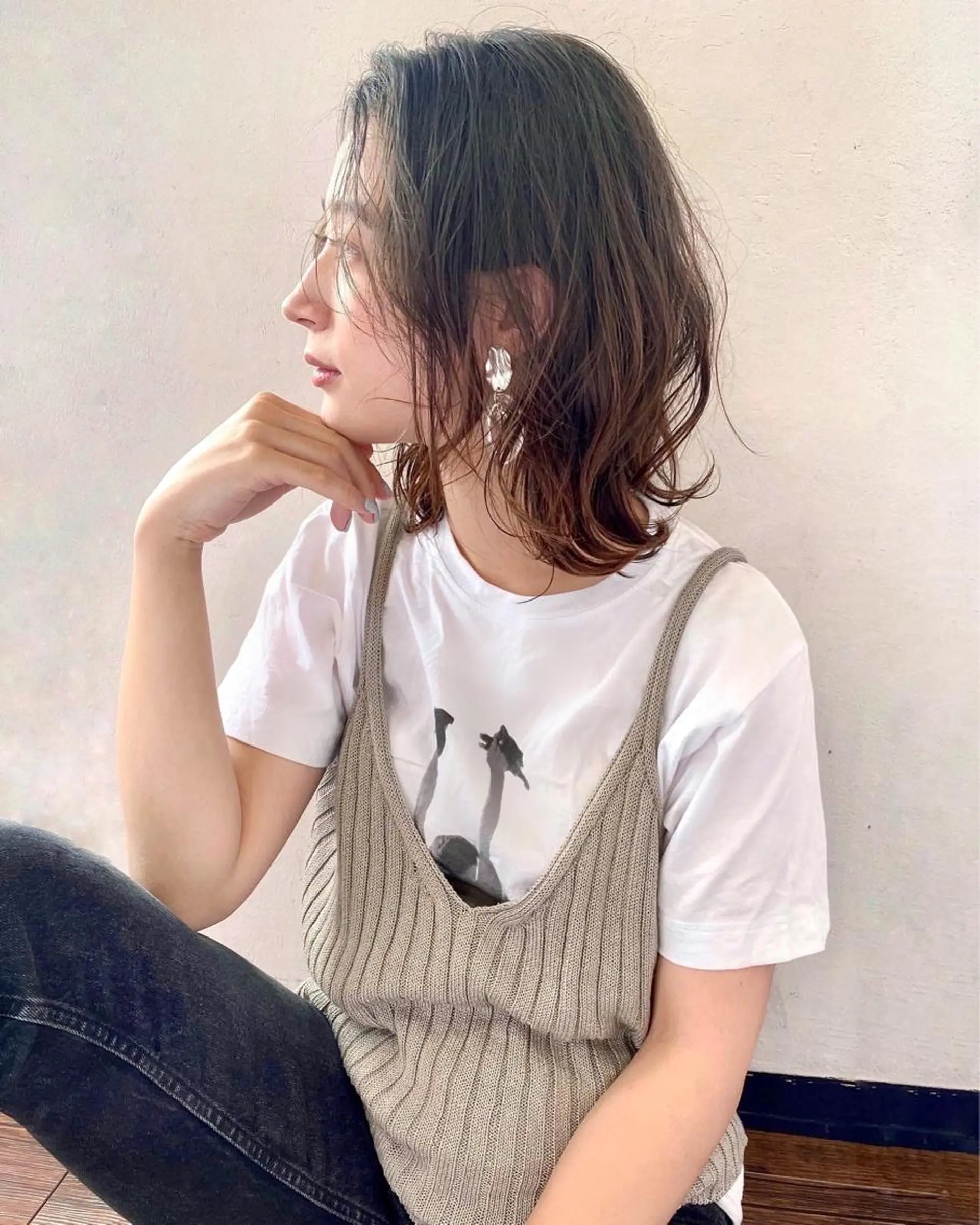 セミロング パーマ ボブ指名No.1🌞 オガタのヘアスタイル