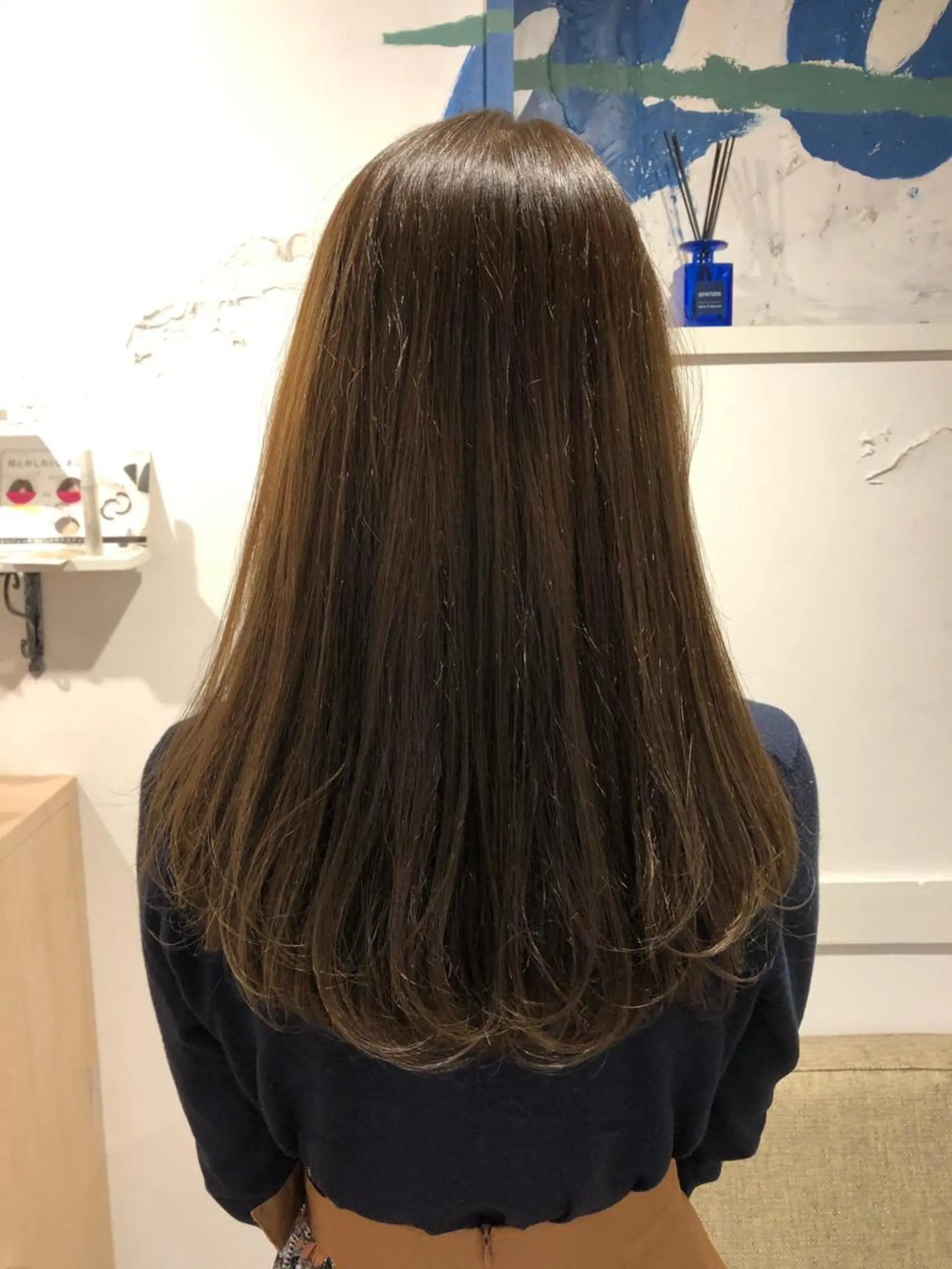 ロング カラー monami 鈴木 茉由奈のヘアスタイル