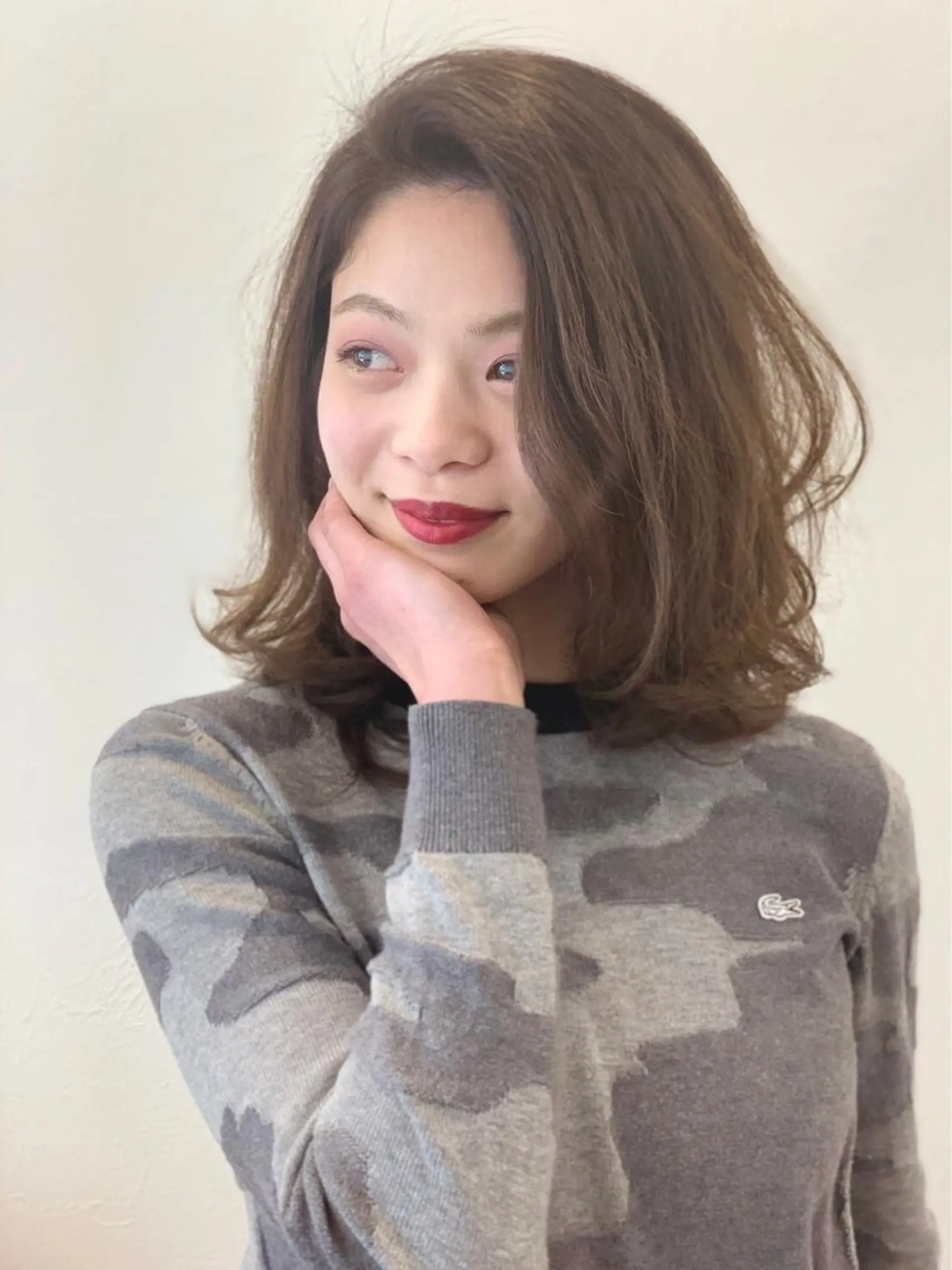 ミディアム カラー パーマ m ā l o. マァロのヘアスタイル