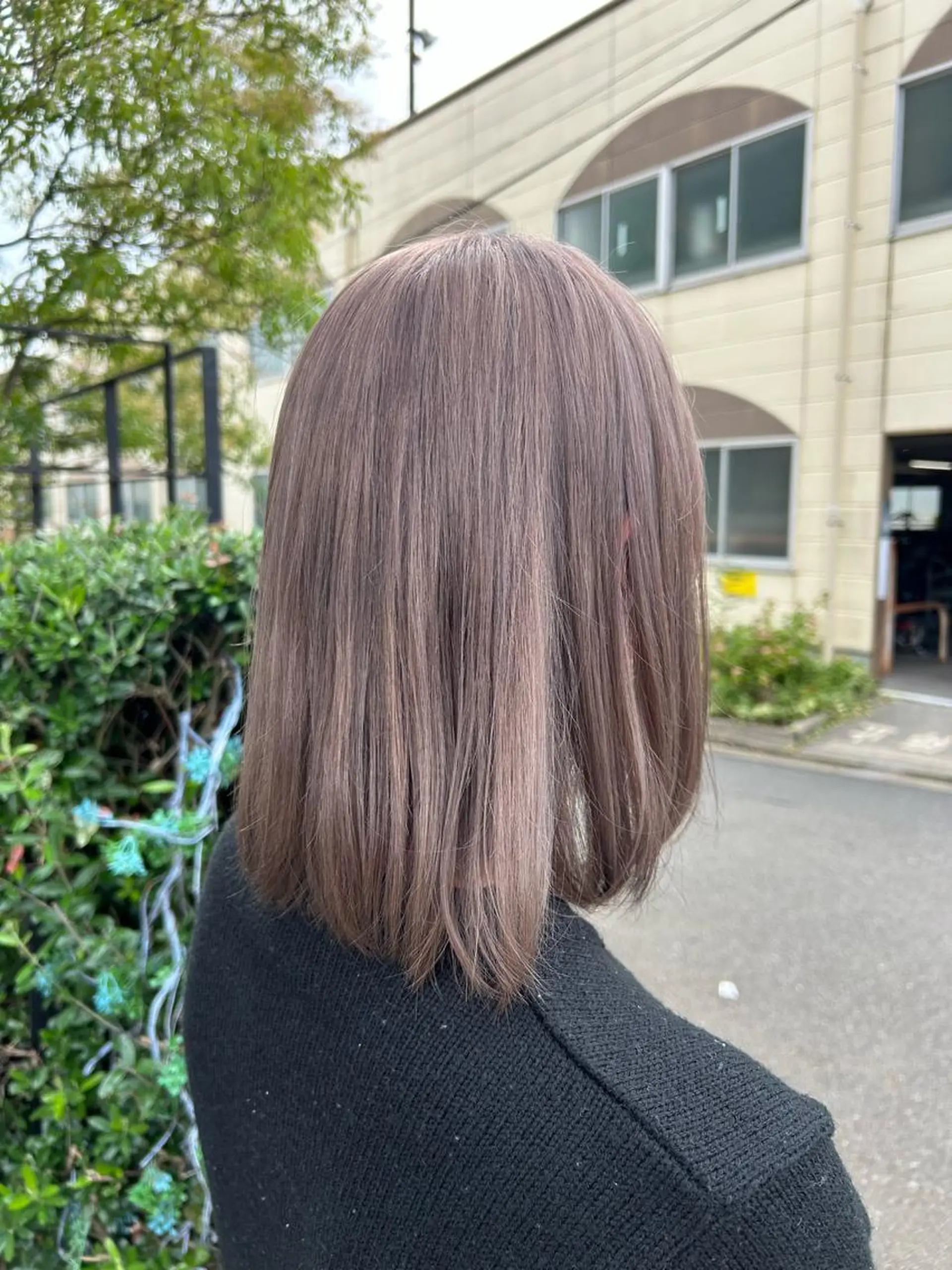 セミロング カラー ブリーチ ヘアカラー トリートメント 艶カラー/耳つぼ/ 渡辺奈緒のその他イメージ
