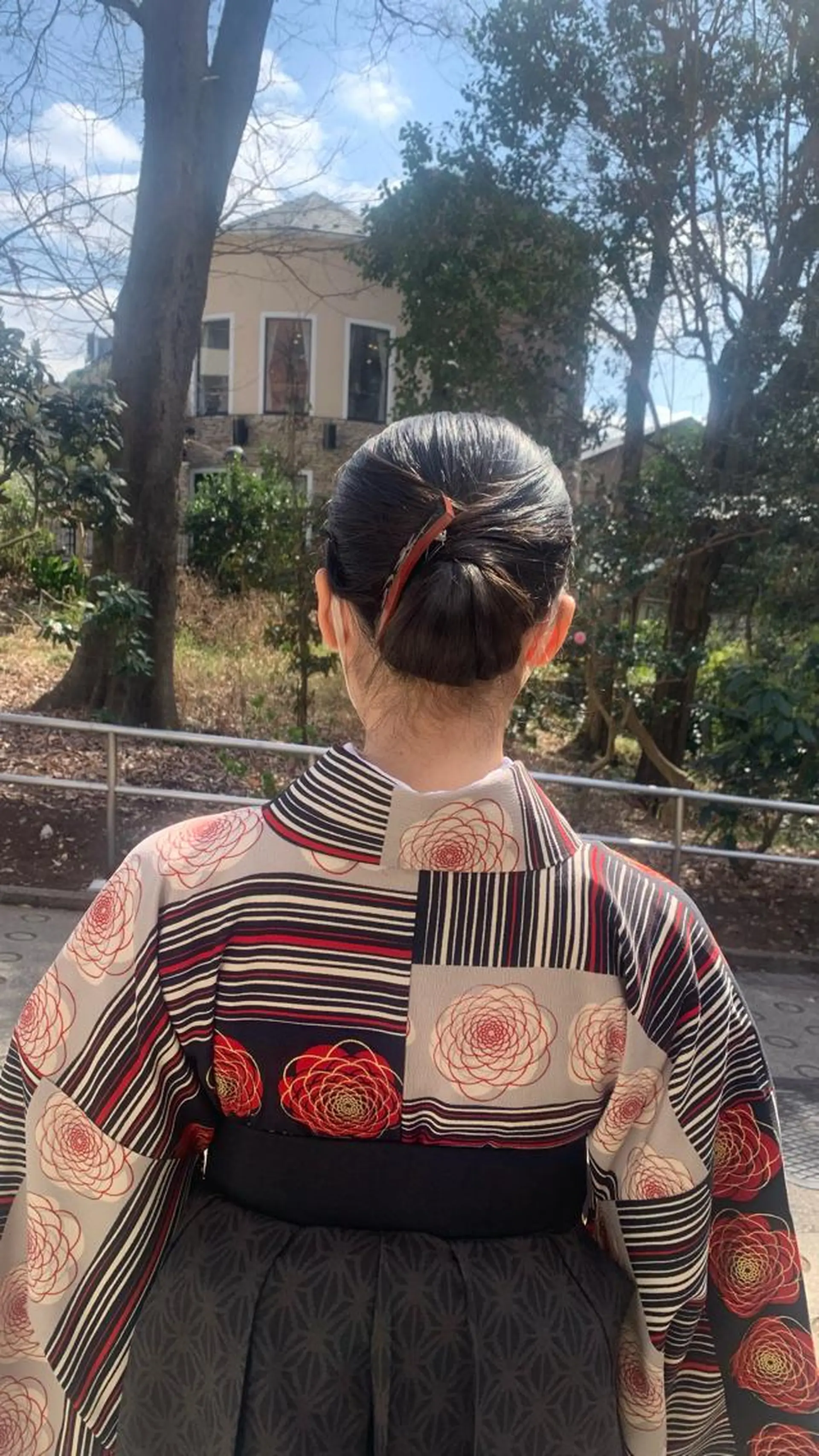 ヘアアレンジ 着付け ショート🌼パーマ 本間正子のヘアスタイル