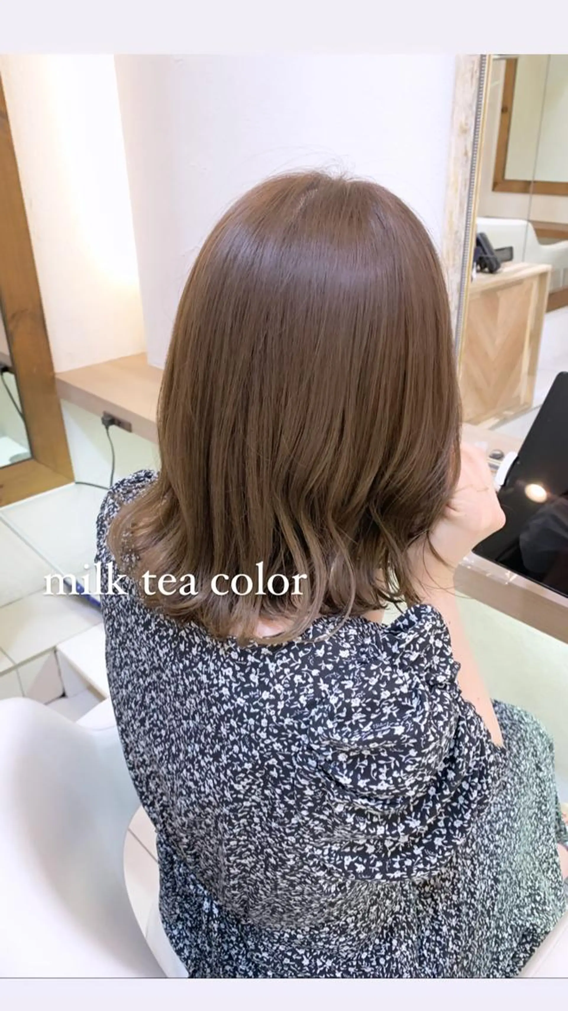 ミディアム カラー 似合わせカラー/艶 髪質改善/ヨシザキのヘアスタイル