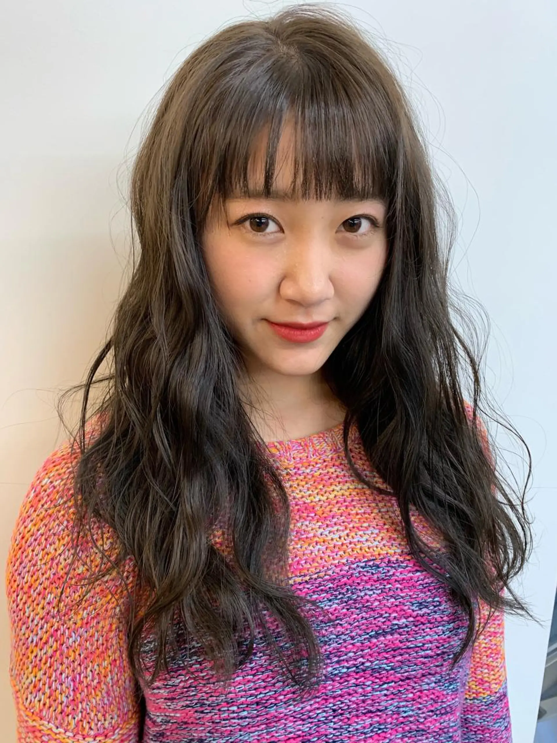 ロング 透明感/オリーブ/ グレージュ/YUKAのヘアスタイル