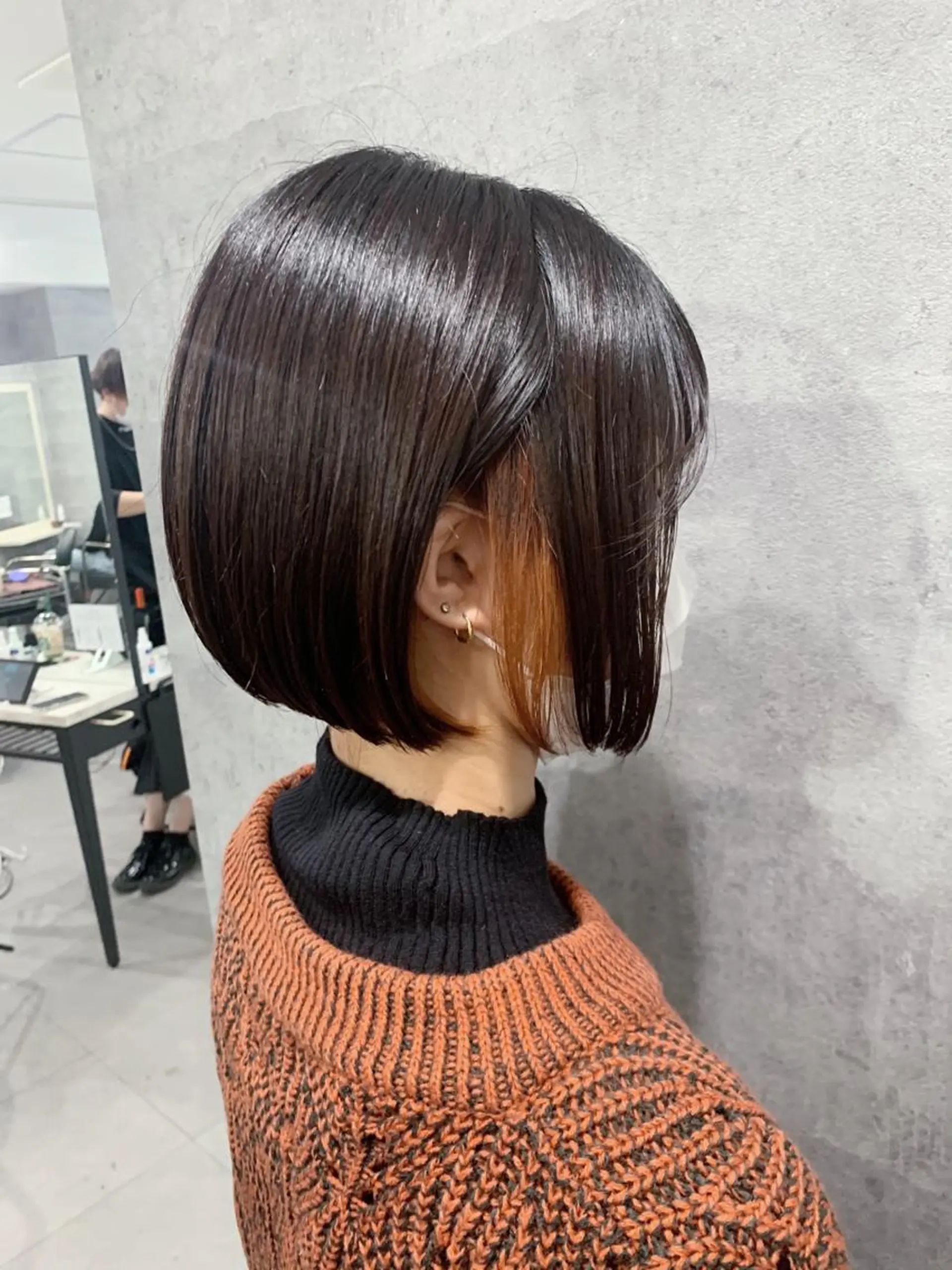 ショート カラー ブリーチ オレンジ _WHITE 天神店 YUMEKA🐻のヘアスタイル