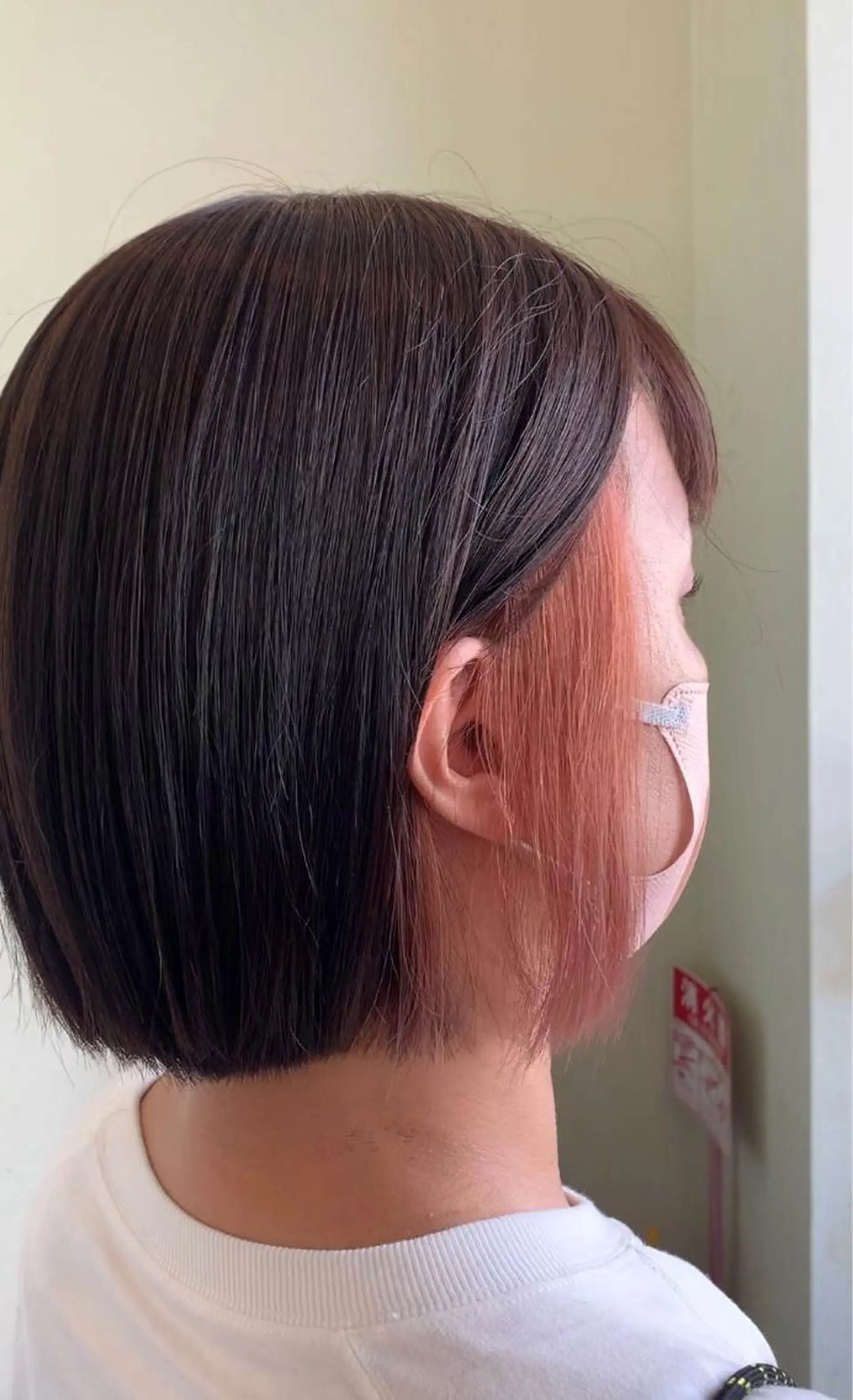 ショート カラー ピンクカラー ヘアカラー トリートメント yuri🌼 NUMBER 天王寺のヘアスタイル